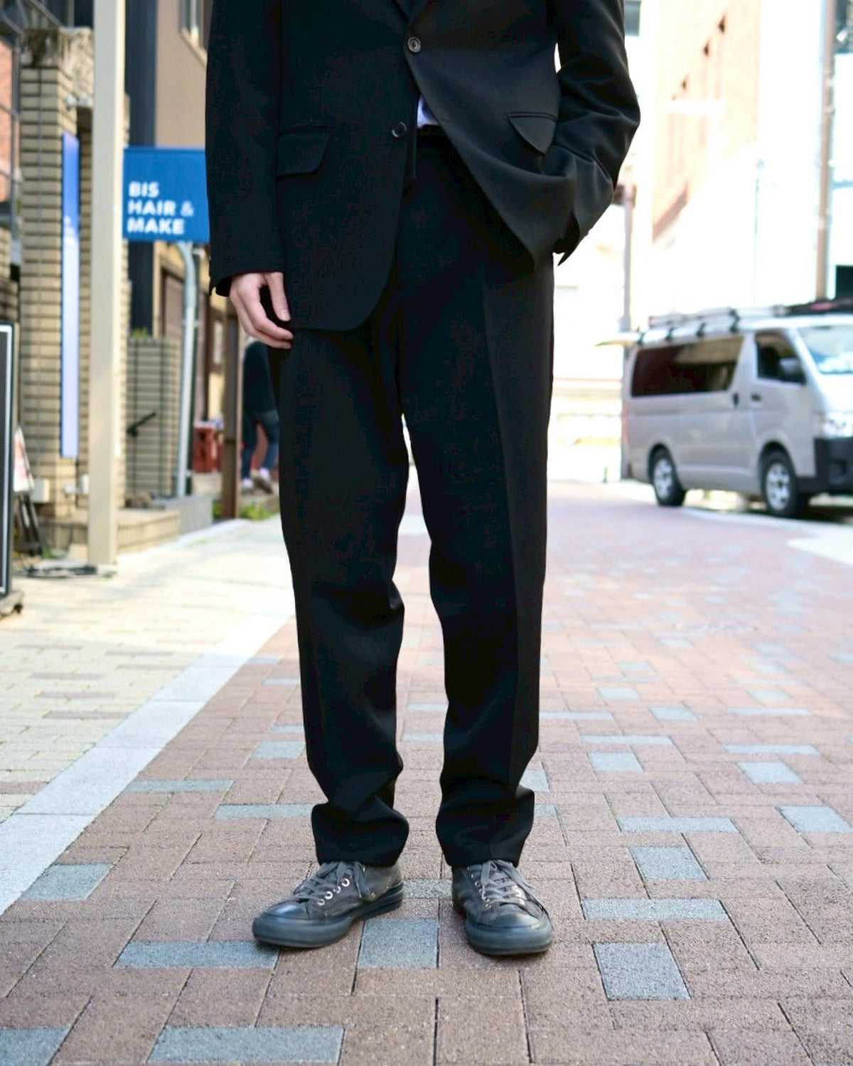 WACKO MARIA × DORMEUIL / SINGLE BREASTED JACKET -TYPE-2- & PLEATED TROUSERS -TYPE-1- (25SS-WMO-SU02)