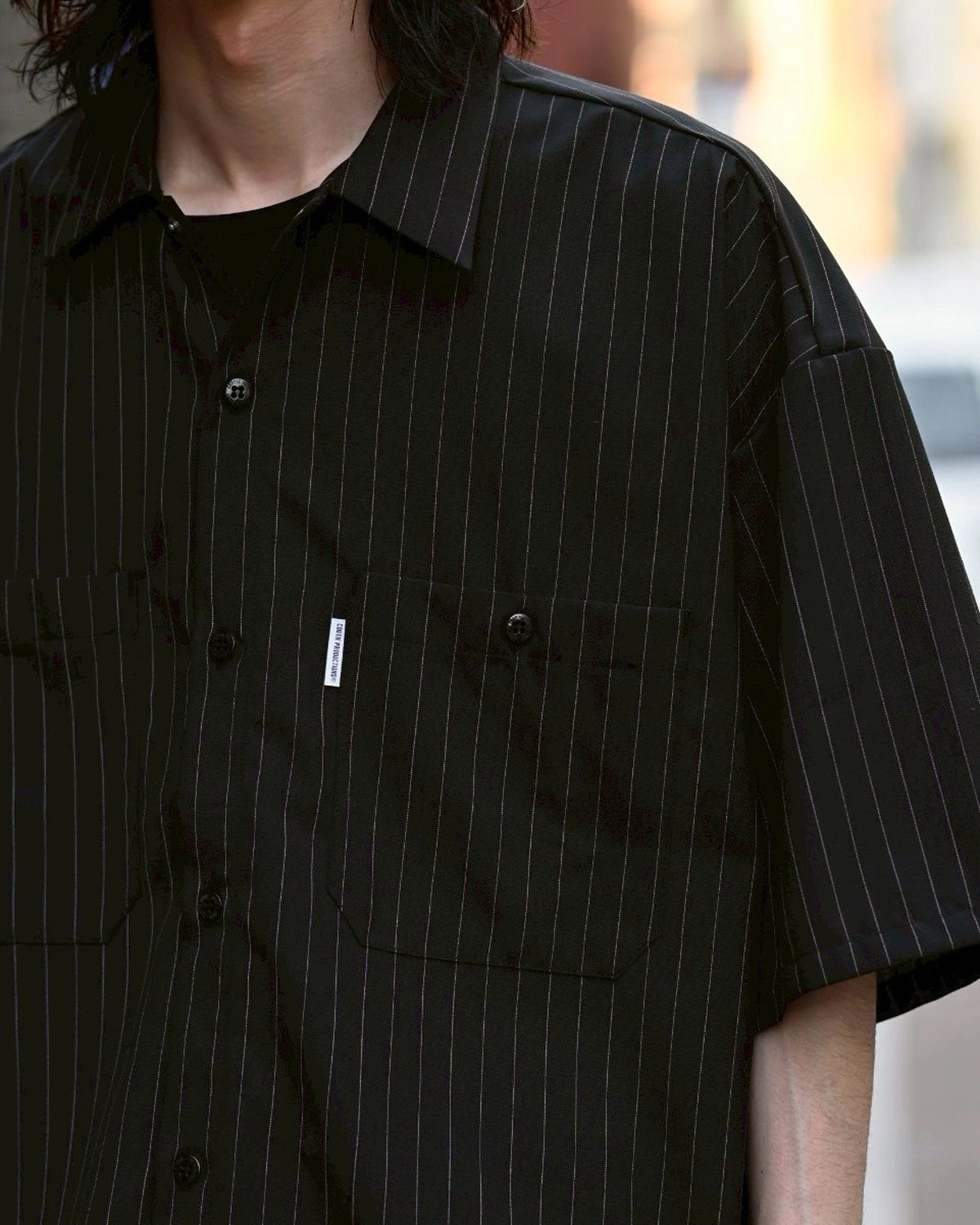 COOTIE PRODUCTIONS® / T/W Work S/S Shirt (CTE-25S402-STRIPE)