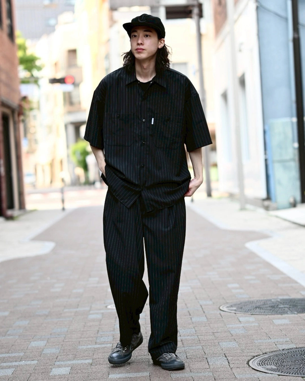 COOTIE PRODUCTIONS® / T/W Work S/S Shirt (CTE-25S402-STRIPE)