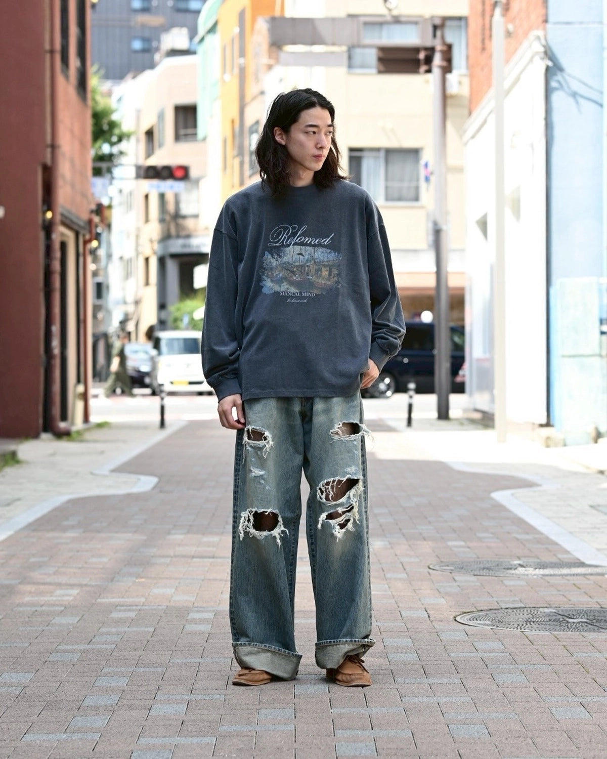 refomed / MANUAL MIND L/S TEE (RECU-047)