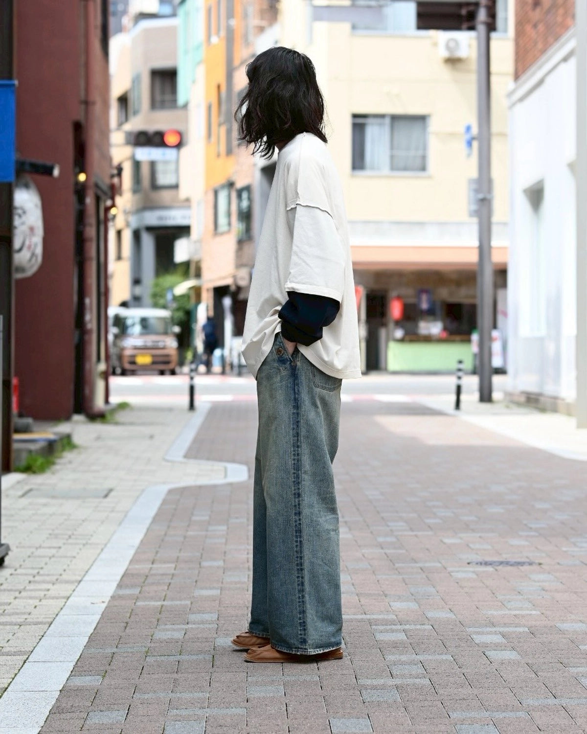 refomed / REVERSIBLE L/S TEE (RECU-034)