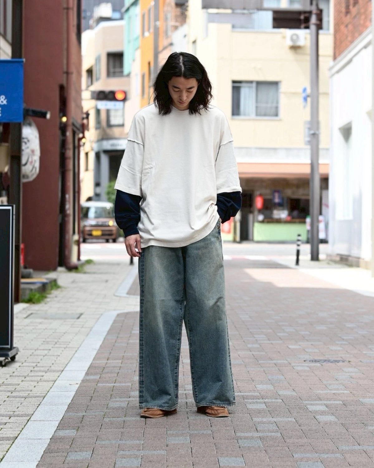 refomed / REVERSIBLE L/S TEE (RECU-034)