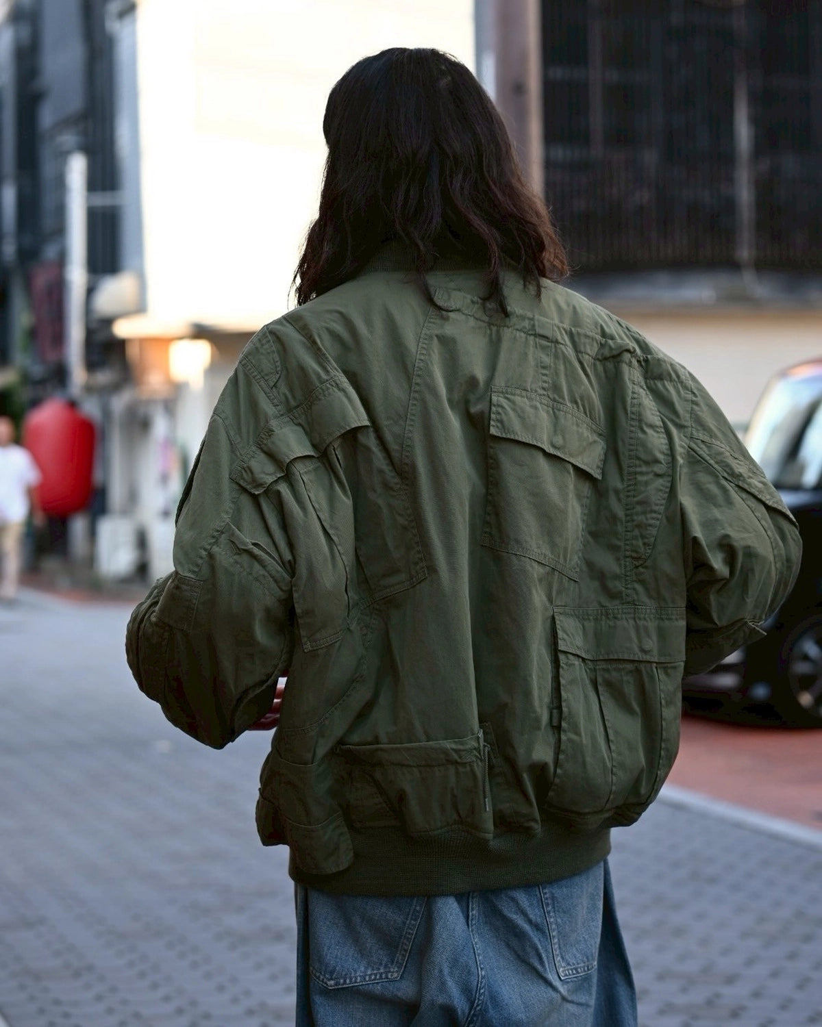 eYe JUNYA WATANABE MAN × Needles / 綿ナイロンオックス Needles Wネーム (WP-J902-100)