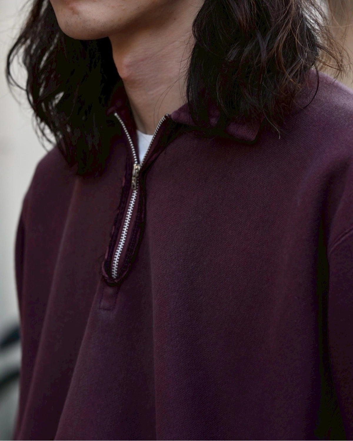A.PRESSE / Vintage Half Zip Sweatshirt (25AAP-05-09)
