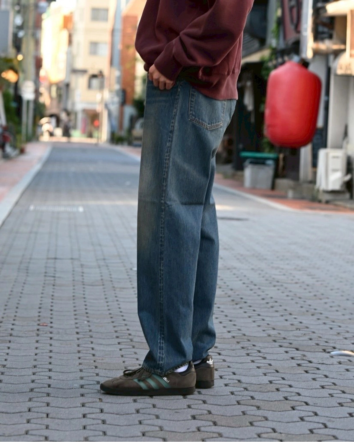 A.PRESSE / Washed Denim Wide Pants (AP-4002)