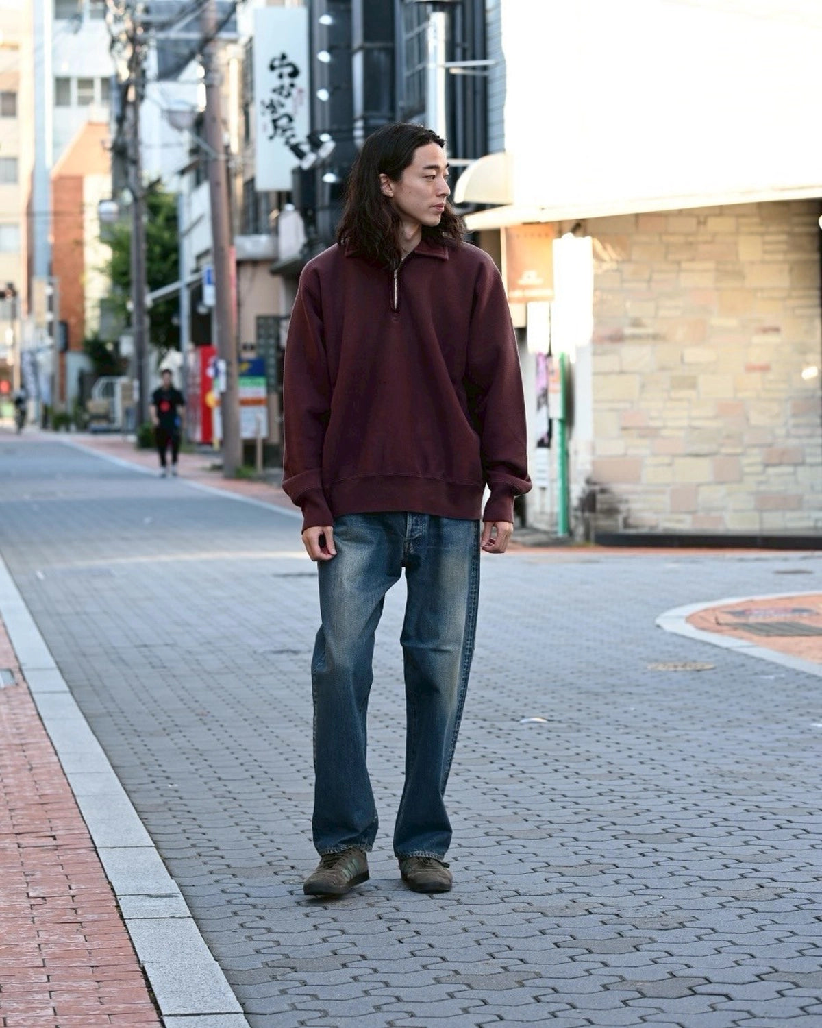 A.PRESSE / Washed Denim Wide Pants (AP-4002)