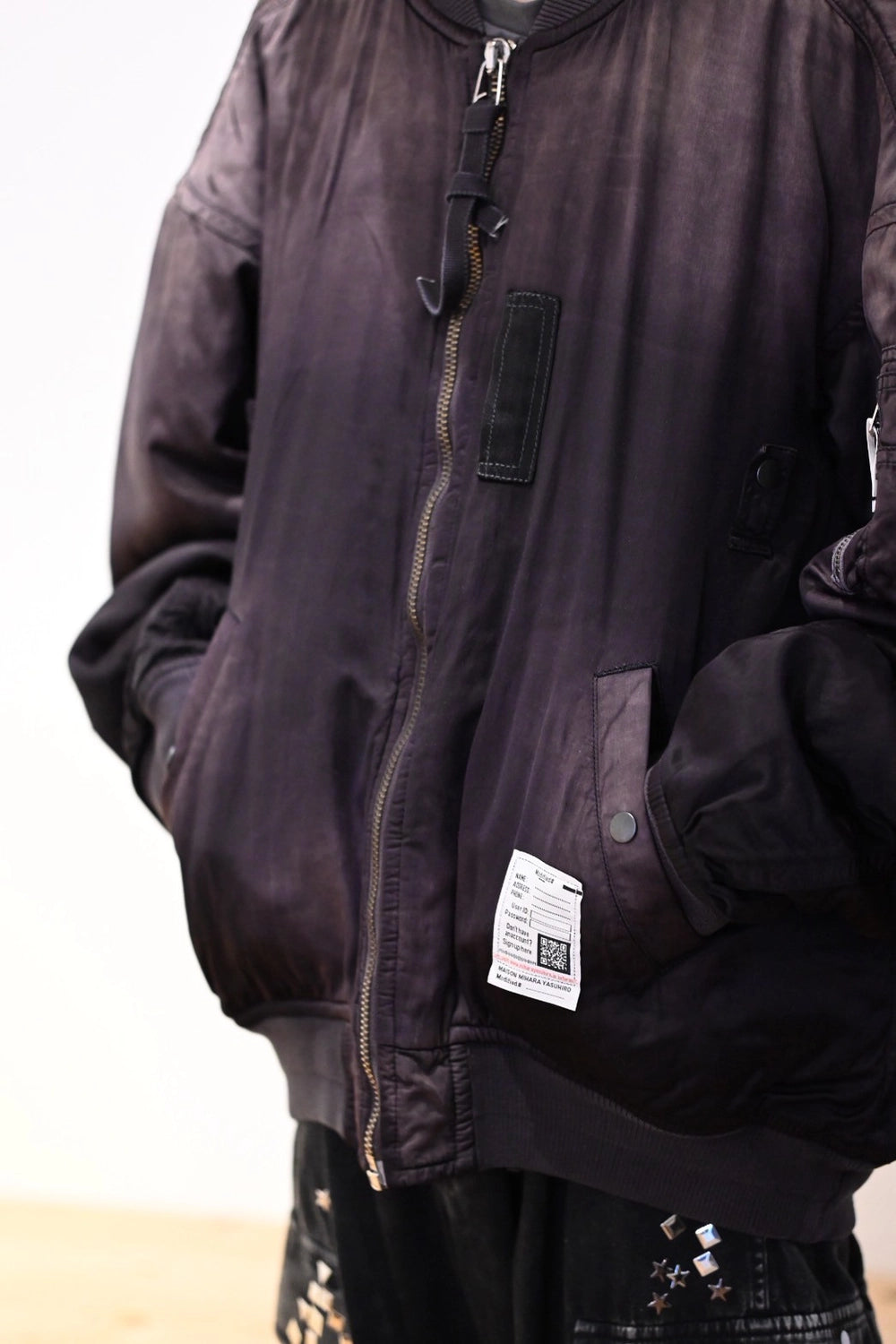 Maison MIHARA YASUHIRO / AGED FLIGHT JACKET (J15BL151)