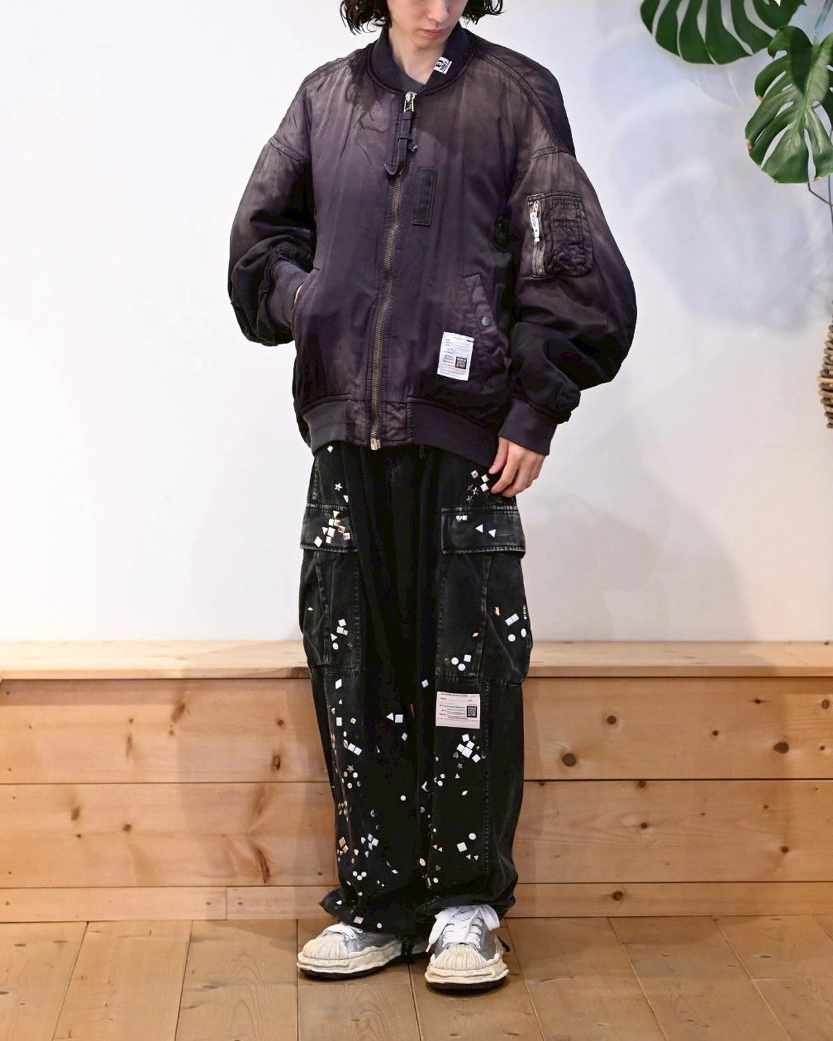 Maison MIHARA YASUHIRO / AGED FLIGHT JACKET (J15BL151)