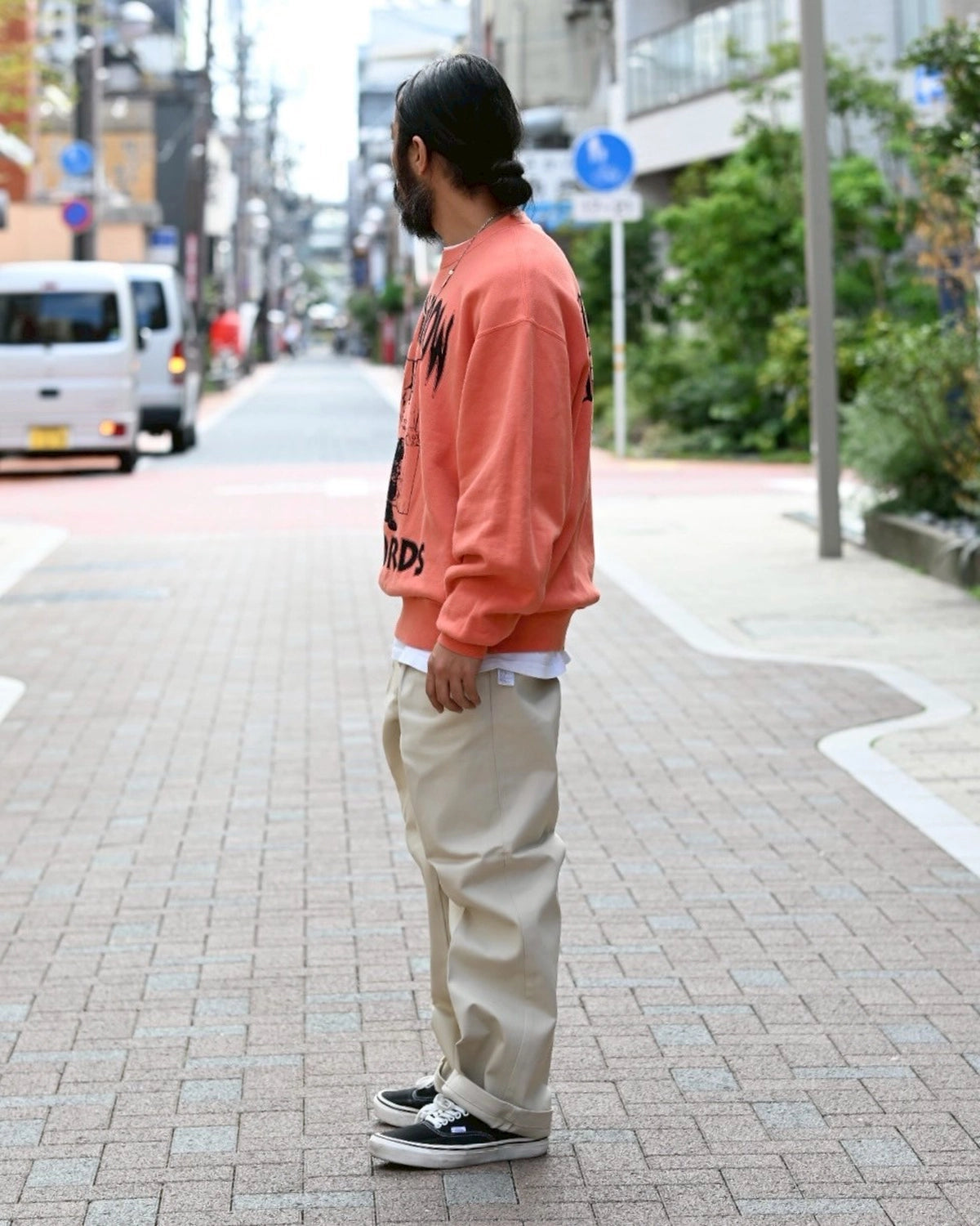 WACKO MARIA × DEATH ROW RECORDS / GARMENT DYED CREW NECK SWEAT SHIRT (DEATHROW-WM-SS03)
