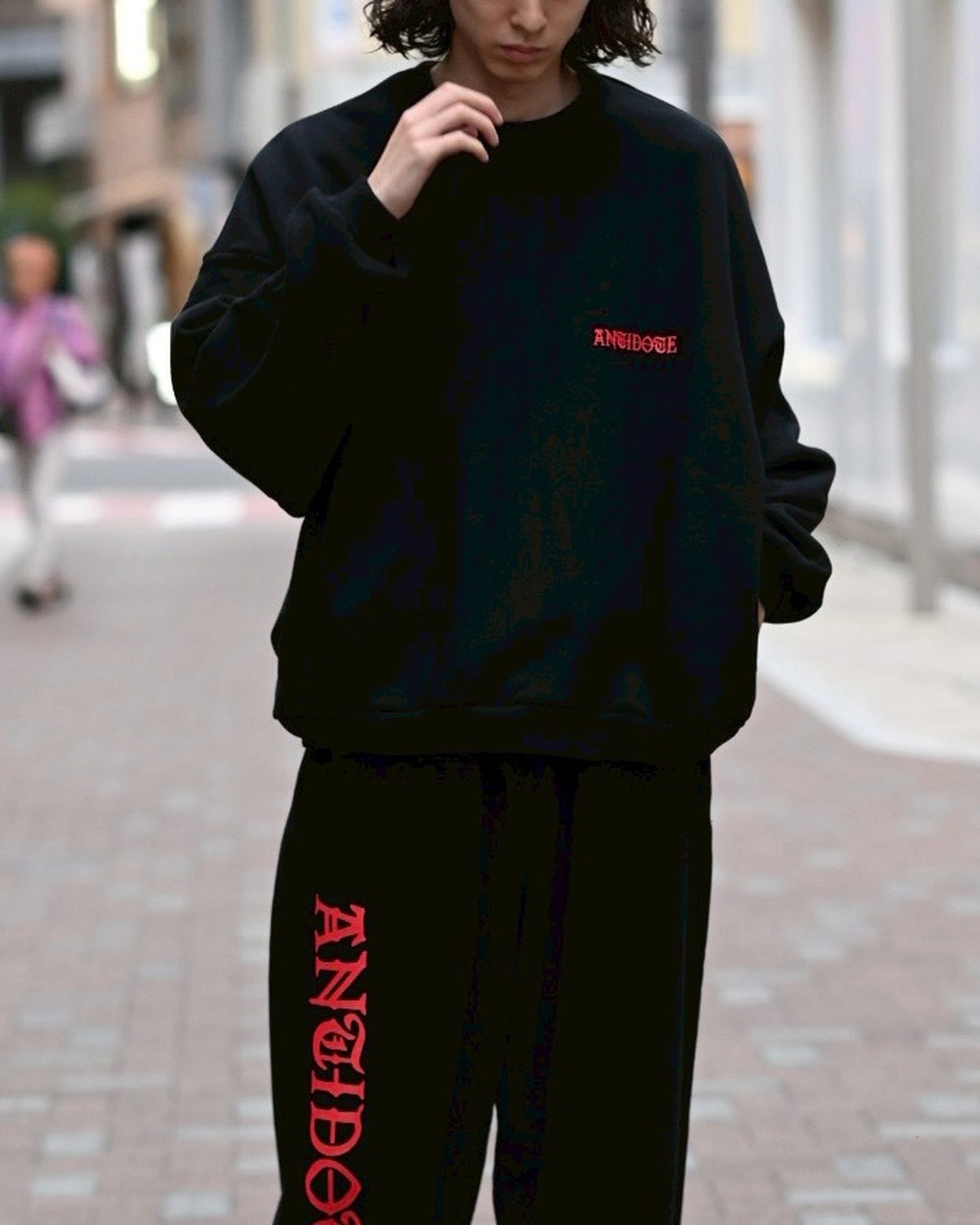 ANTIDOTE BUYERS CLUB / Over Sized Logo Crew Neck Sweatshirt (ABCAW25OS03)