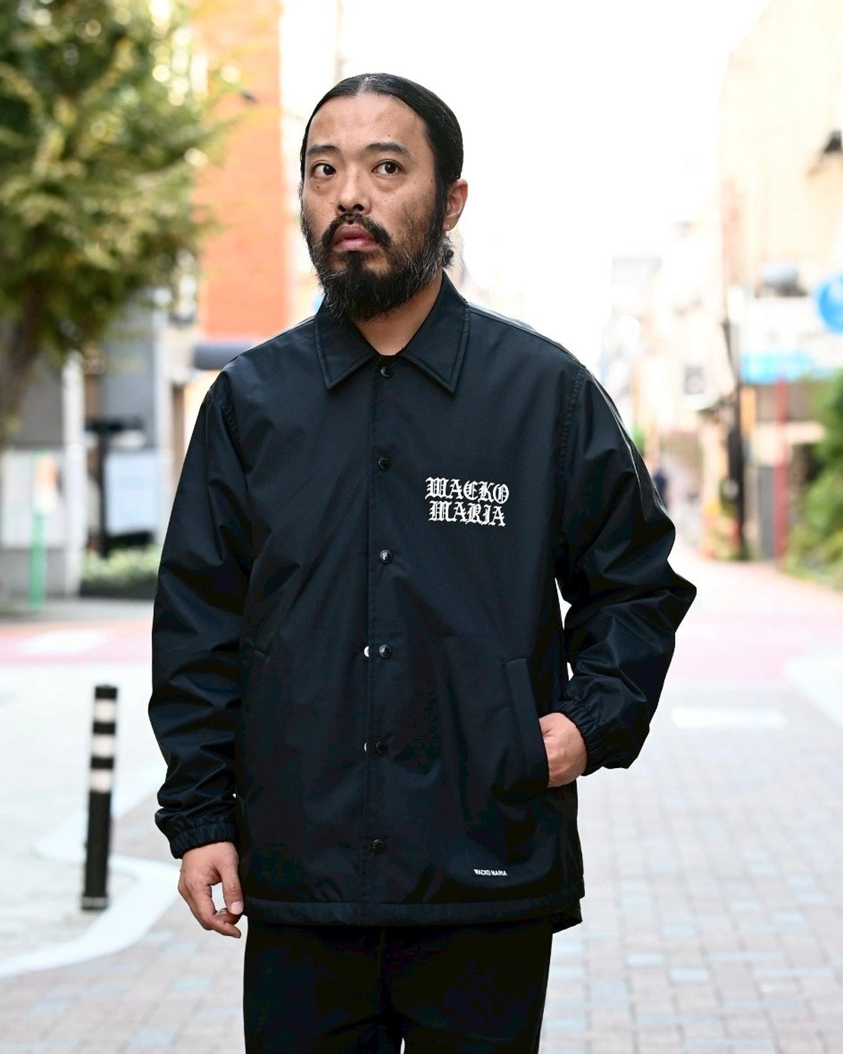 WACKO MARIA × DEATH ROW RECORDS / COACH JACKET (DEATHROW-WM-BL01)