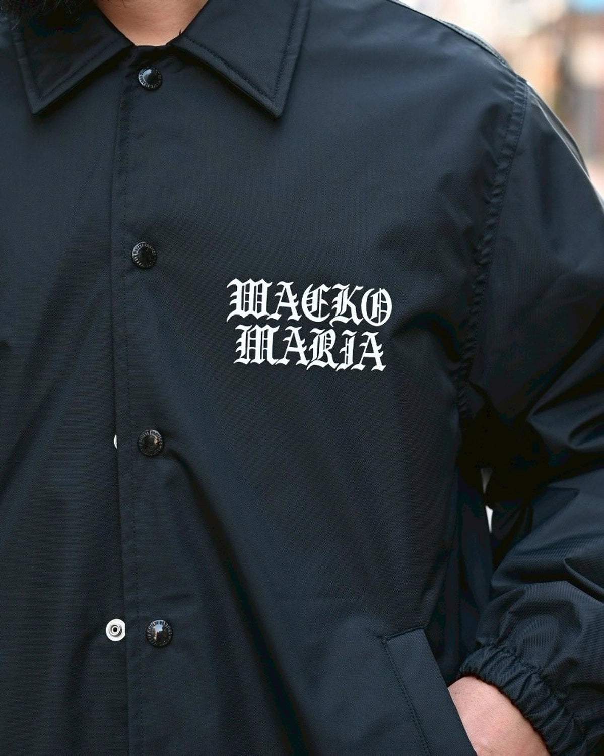 WACKO MARIA × DEATH ROW RECORDS / COACH JACKET (DEATHROW-WM-BL01)