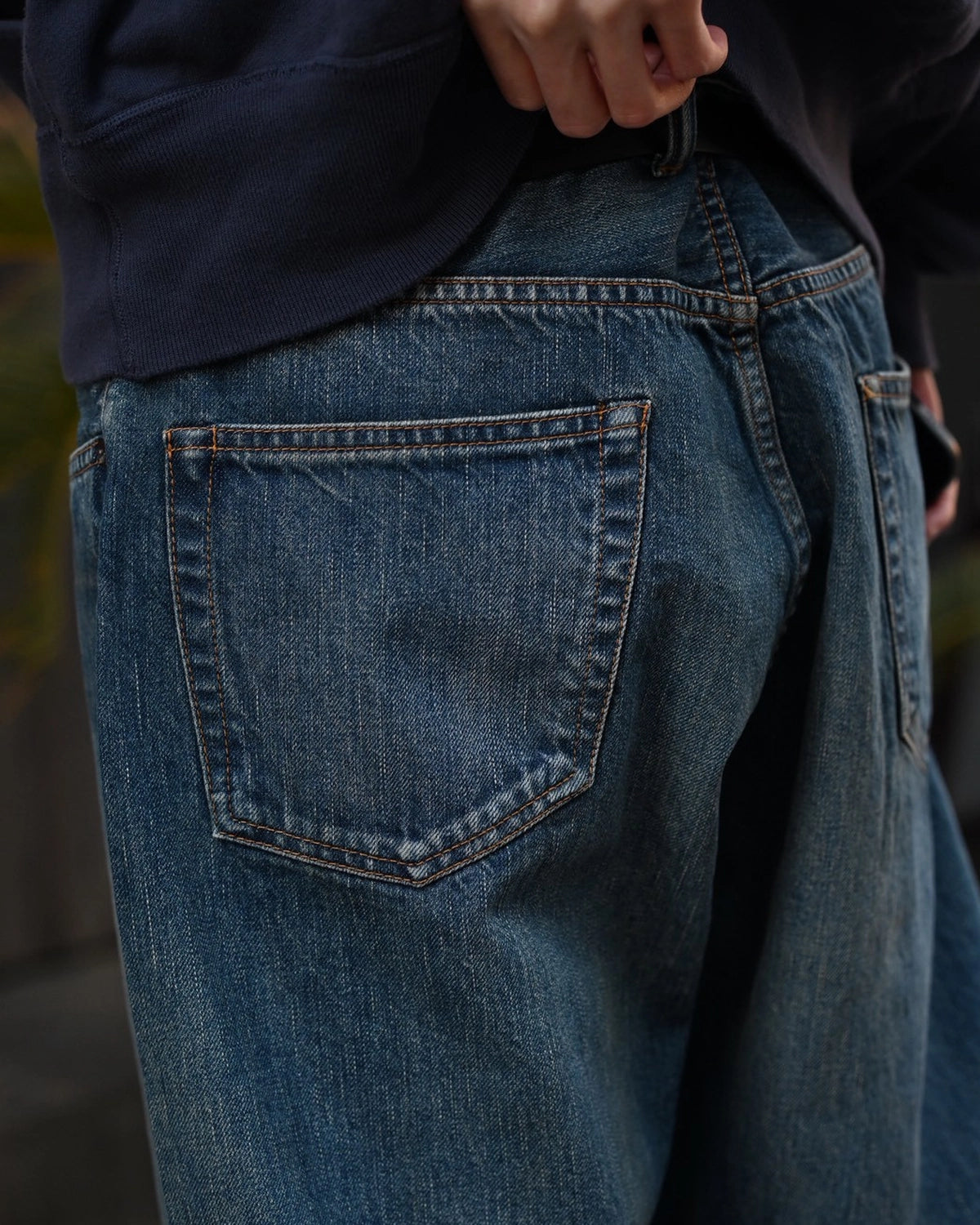 A.PRESSE / Washed Denim Wide Pants (AP-4002)