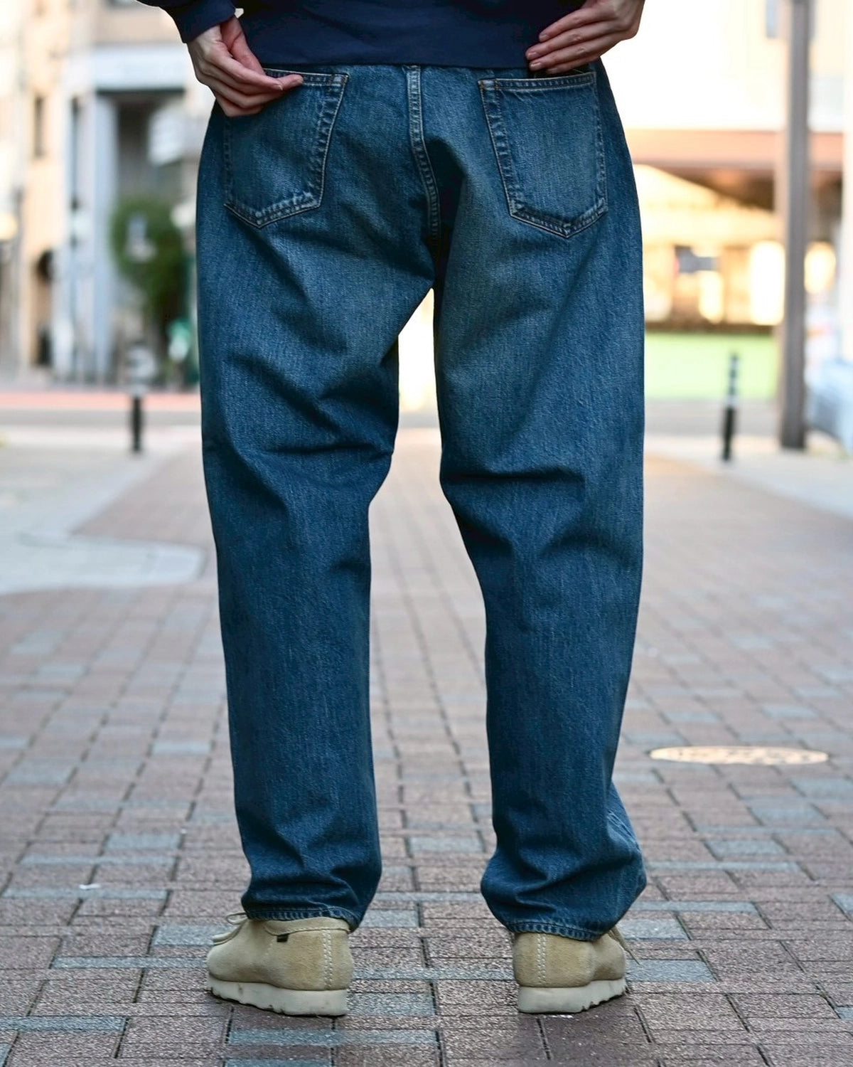 A.PRESSE / Washed Denim Wide Pants (AP-4002)