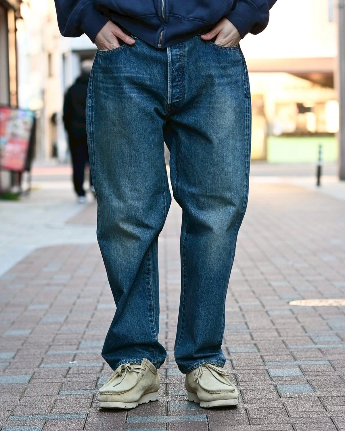 A.PRESSE / Washed Denim Wide Pants (AP-4002)
