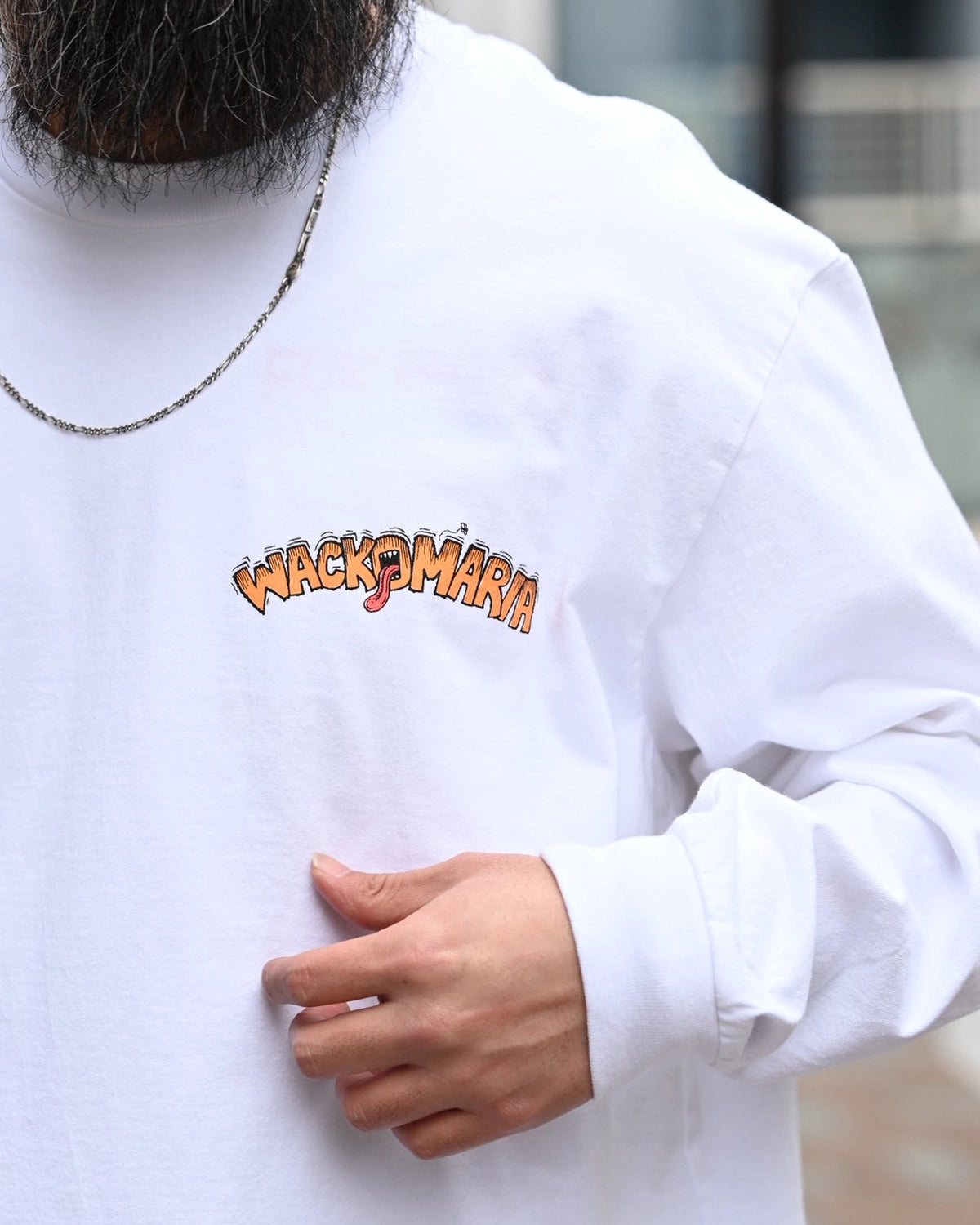 WACKO MARIA × TIM LEHI / WASHED HEAVY WEIGHT CREW NECK LONG SLEEVE T-SHIRT -TYPE-1- (26SS-WMT-LT01)
