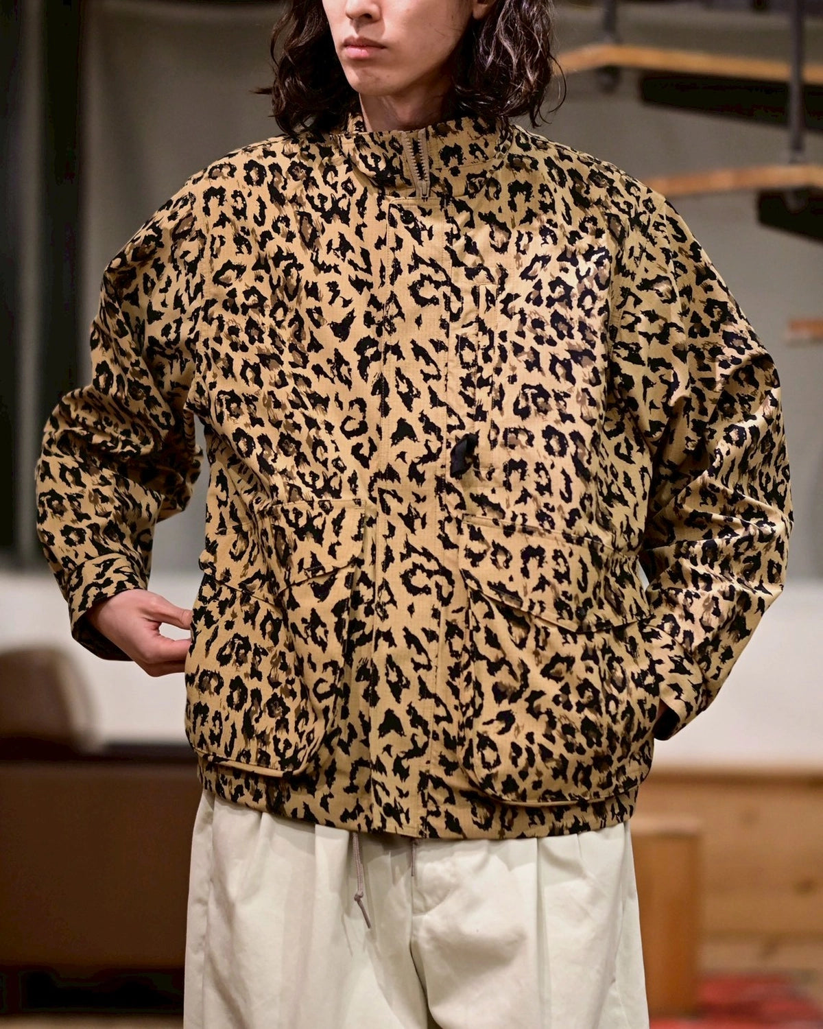 WACKO MARIA / LEOPARD BAGGIES JACKET (26SS-WMO-OD06)