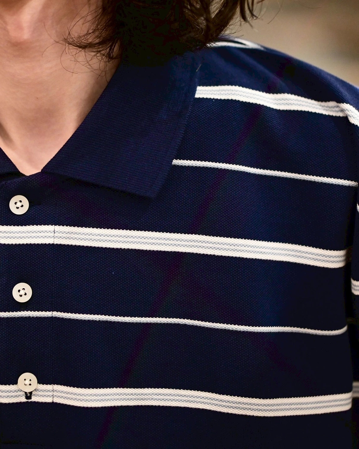 COOTIE PRODUCTIONS® / Moss Stitch Border L/S Polo (CTE-26S327)