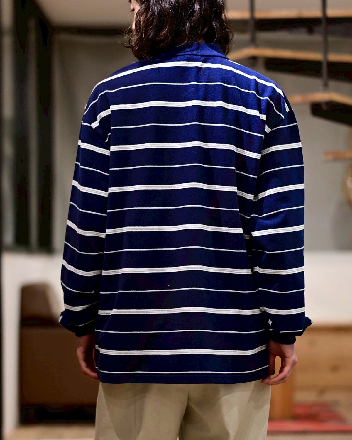 COOTIE PRODUCTIONS® / Moss Stitch Border L/S Polo (CTE-26S327)