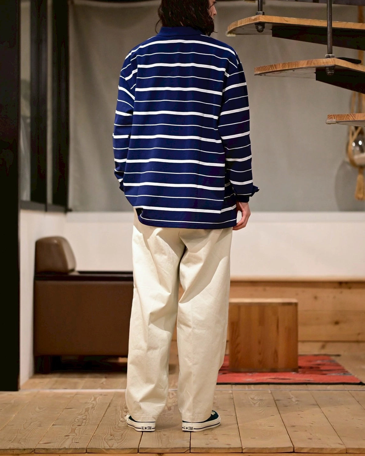 COOTIE PRODUCTIONS® / Moss Stitch Border L/S Polo (CTE-26S327)