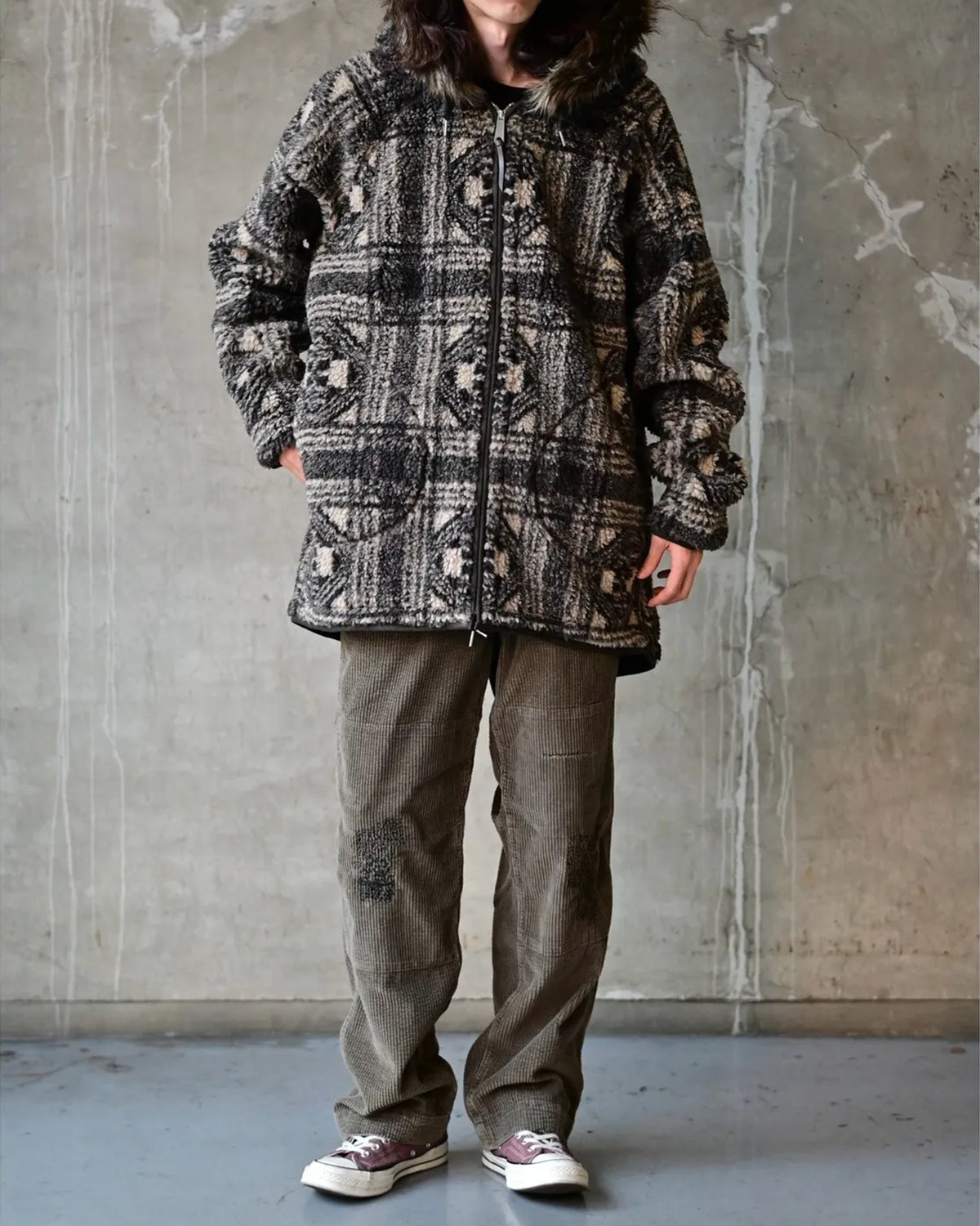RRL / フェイクファートリム フリース ジャケット (MNNRRKNI16820231)