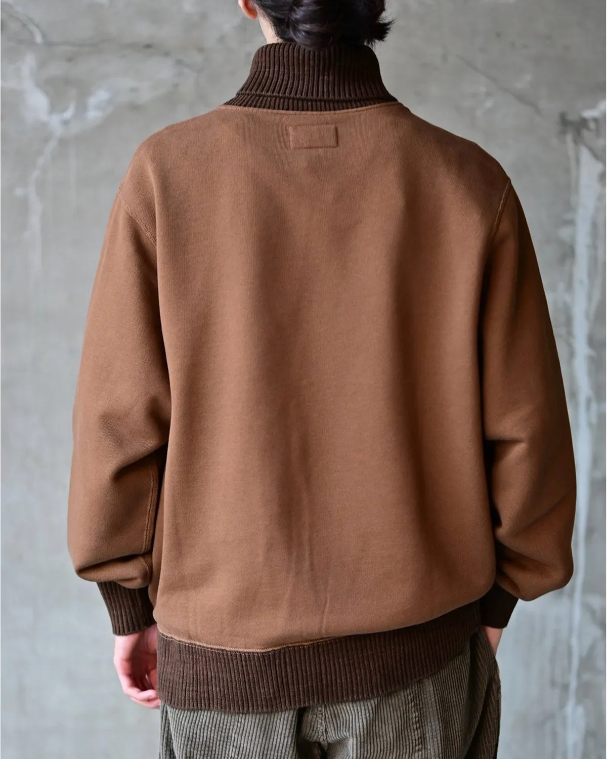 RRL / ガーメントダイド フリース ショール スウェットシャツ (MNRRKNI16820234)