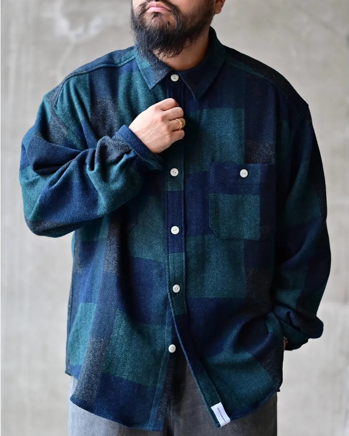 DESCENDANT / VANNING PLAID LS SHIRT (262CPDS-SHM02)