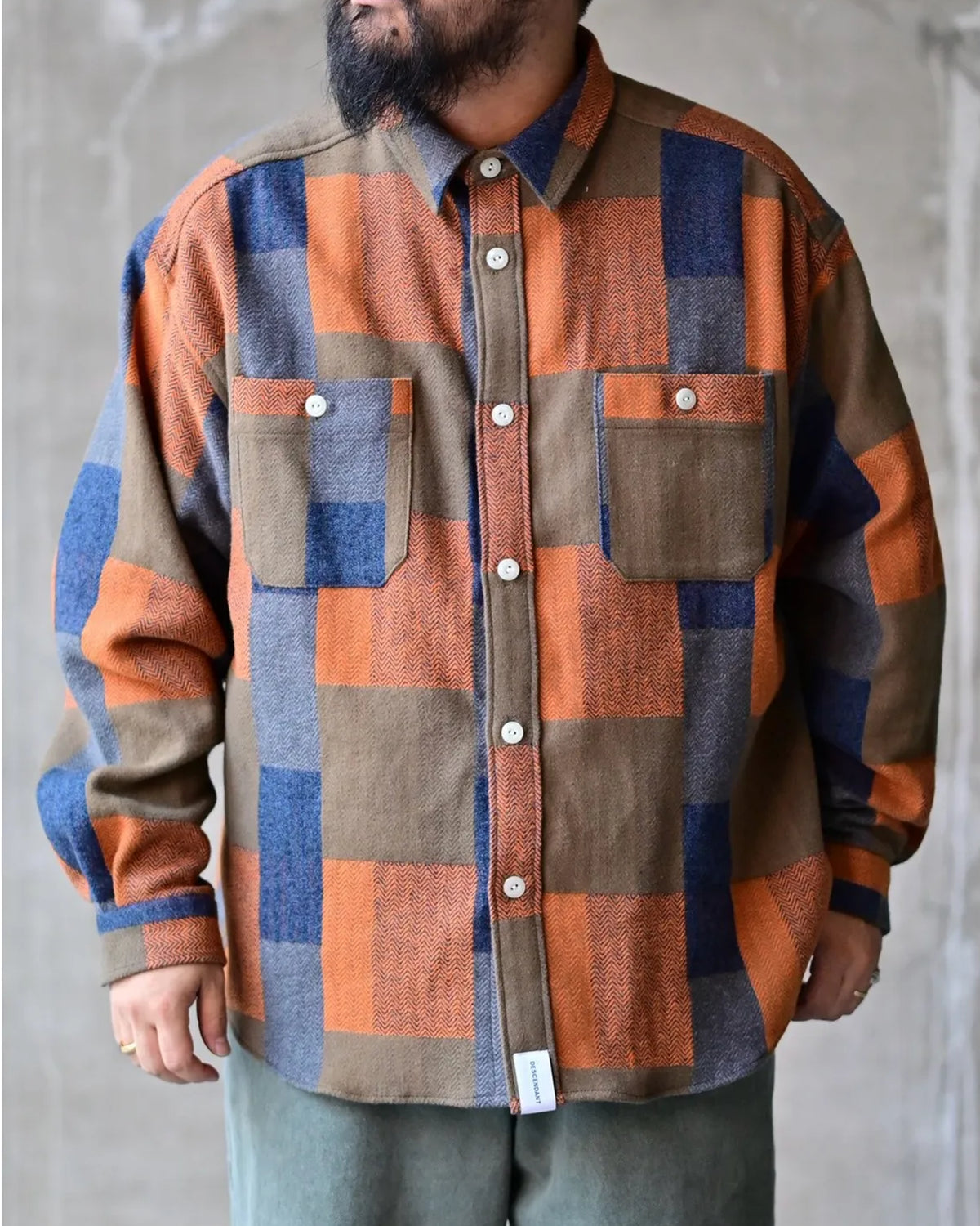 DESCENDANT / VANNING PLAID LS SHIRT (262CPDS-SHM02)