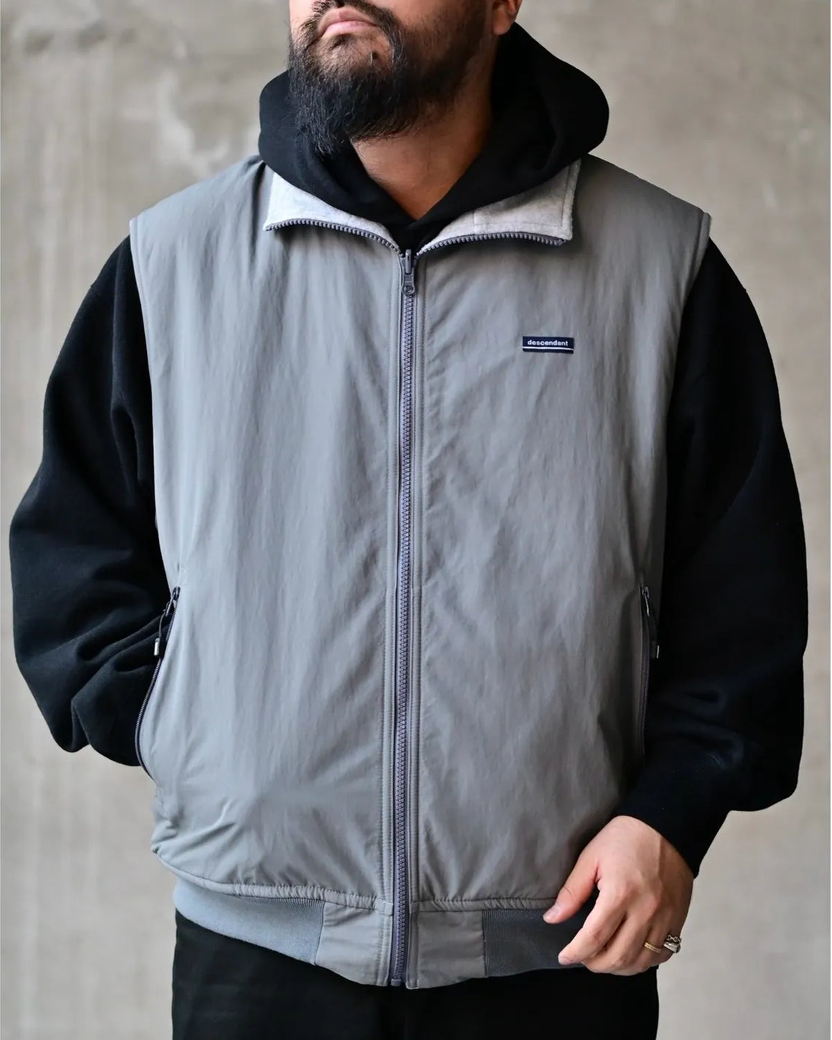 DESCENDANT / DAVID NYLON VEST (262TQDS-JKM03)