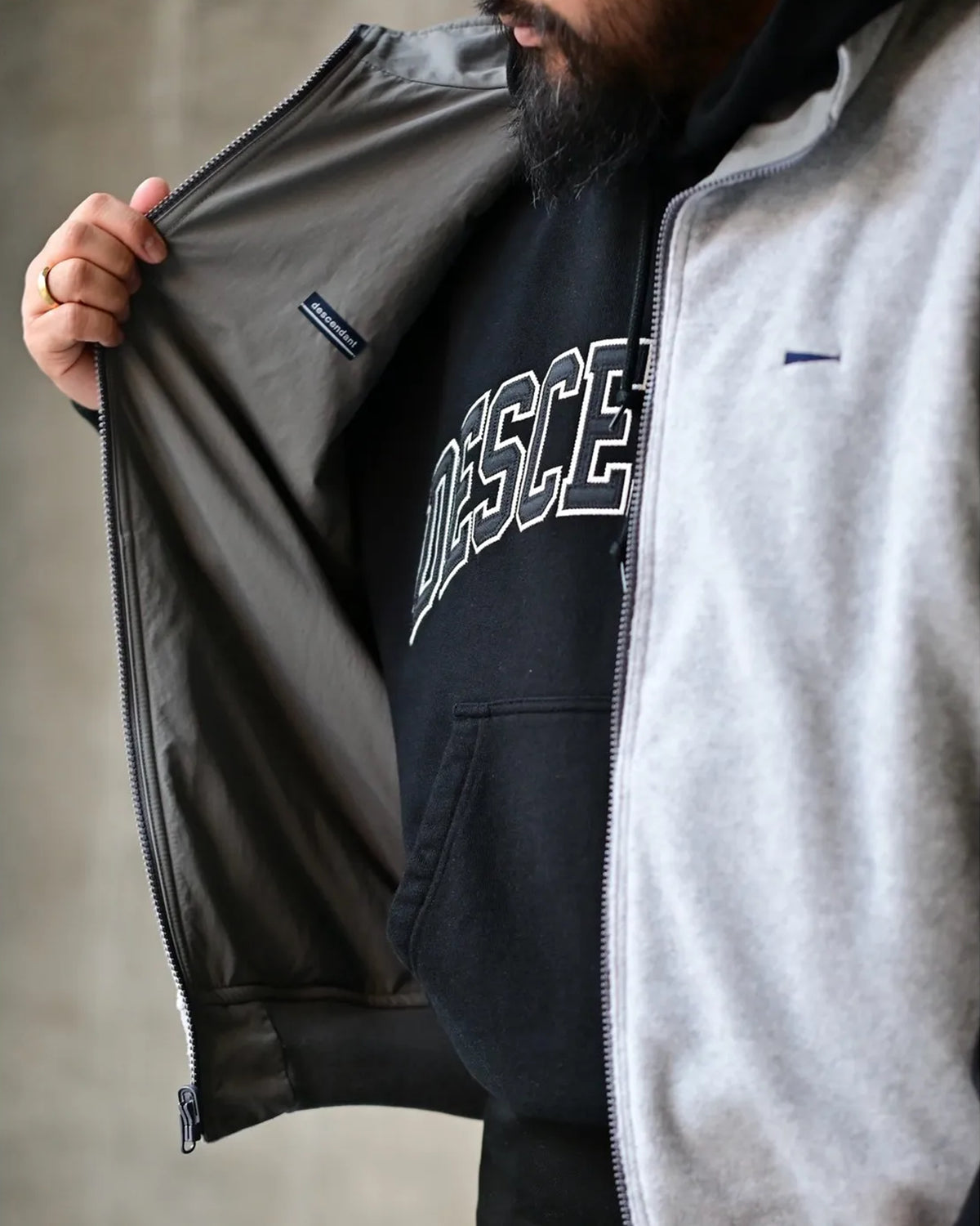 DESCENDANT / DAVID NYLON VEST (262TQDS-JKM03)