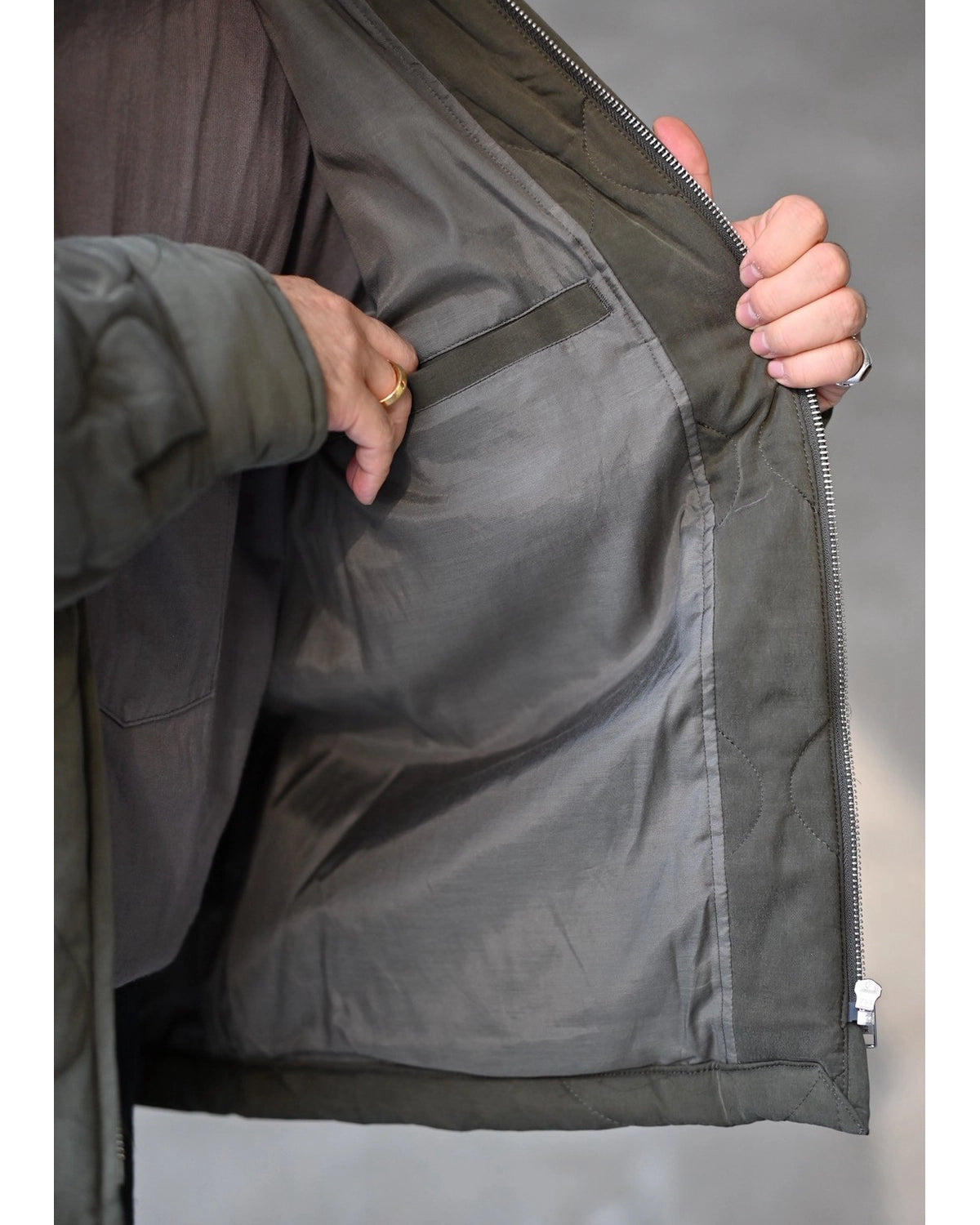 COOTIE PRODUCTIONS / Cu/Ny Satin Vietnam Liner Jacket (CTE-26A207)