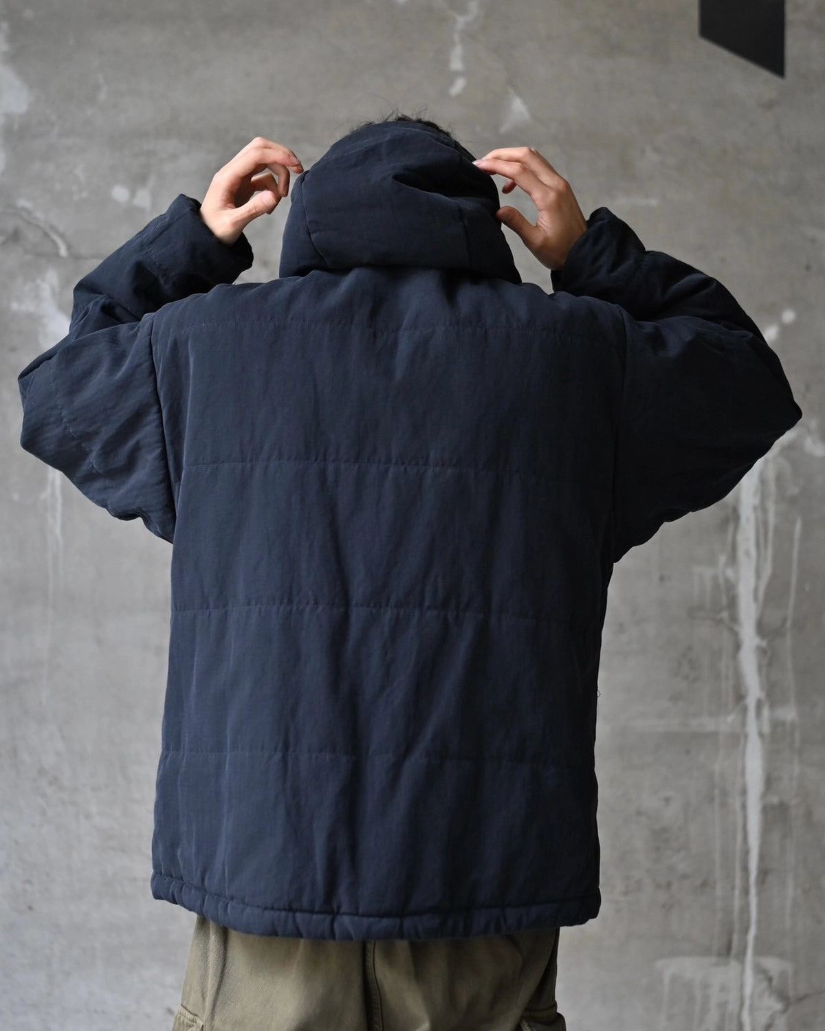 A.PRESSE / Washed Cotton Silk Linen Padded Jacket (26AAP-01-36)
