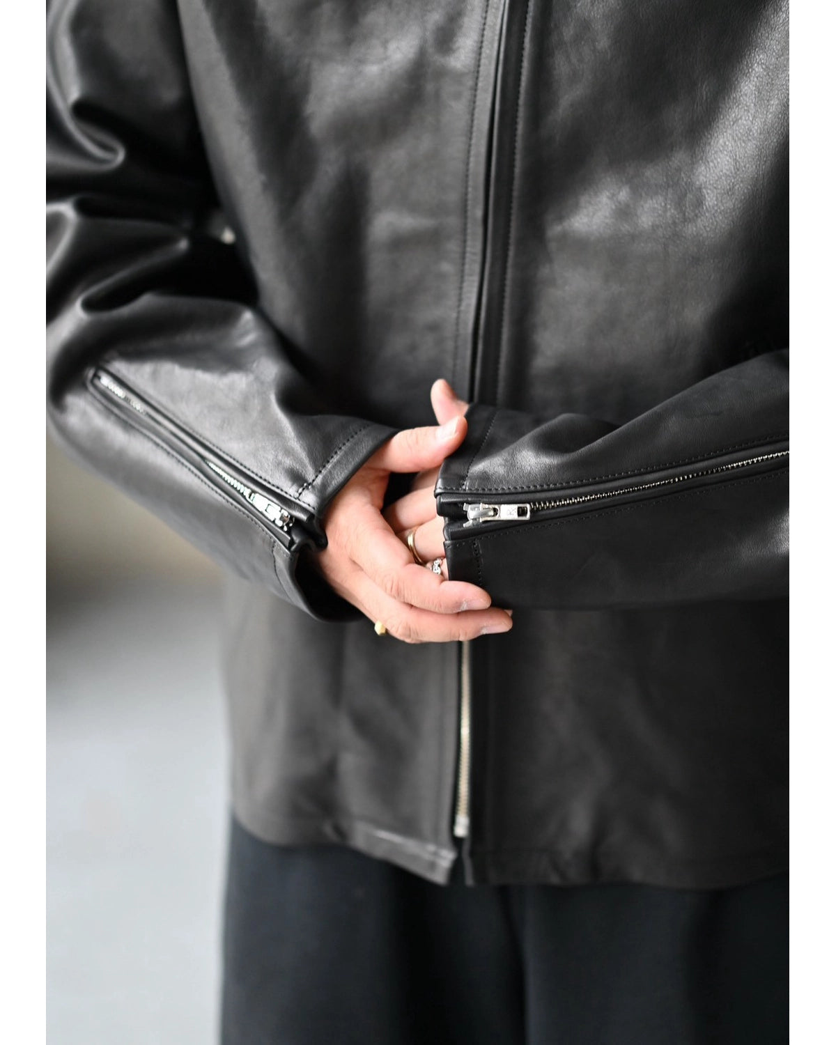 ANTIDOTE BUYERS CLUB / Leather Single Riders Jacket (ABCAW26JK01-1)