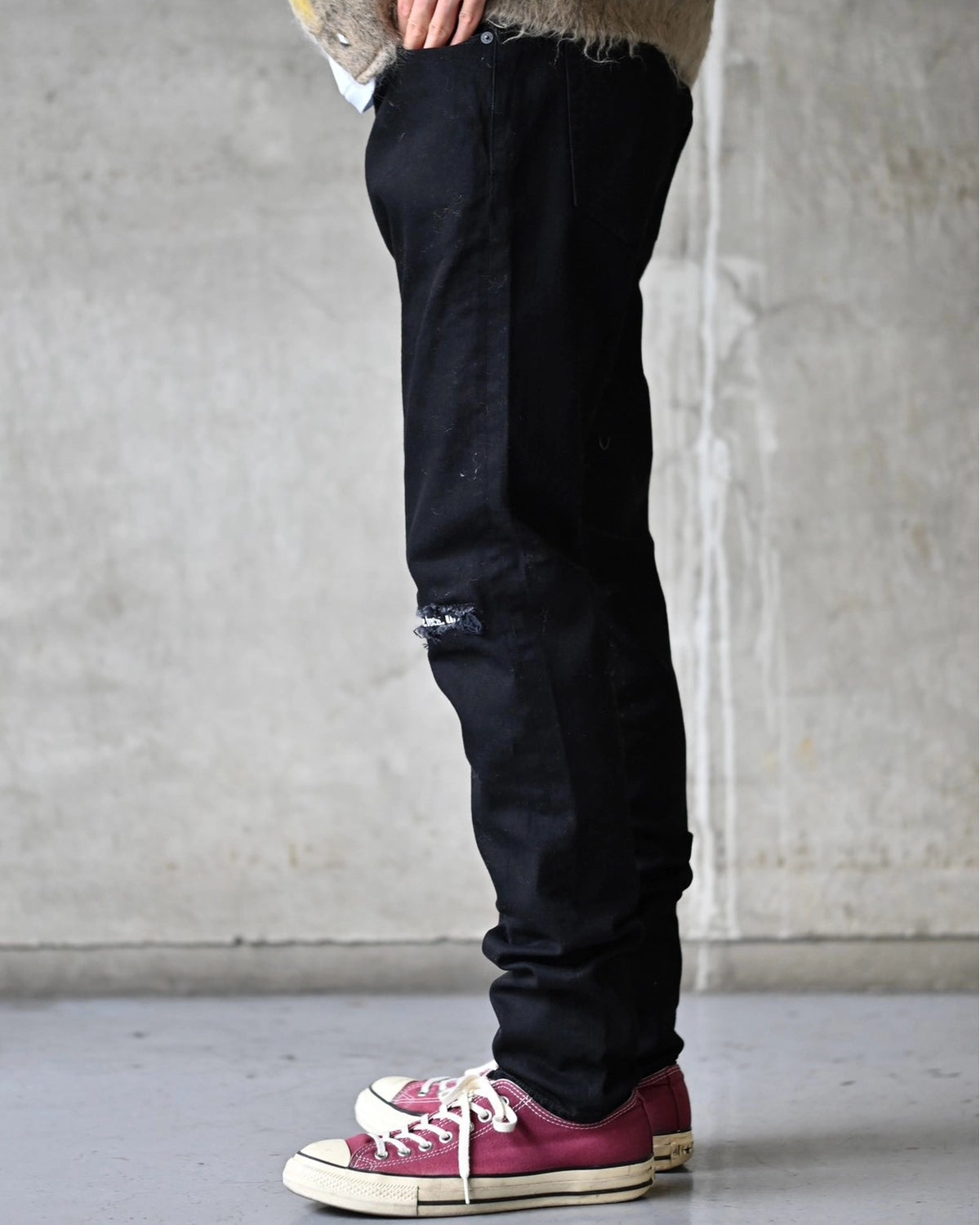 MINEDENIM / Black STR Denim S.Slim Jeans KST (MDFBF10101)