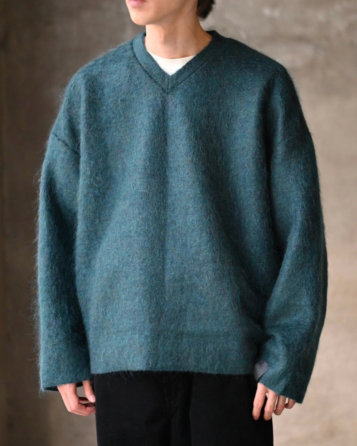 N.HOOLYWOOD COMPILE / REVERSIBLE V-NECK KNIT PULLOVER (2262-CS01-024)