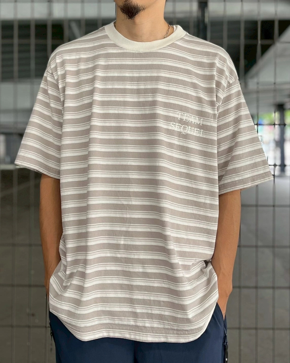 SEQUEL / BORDER T-SHIRT (SQ-25AW-CS-01)