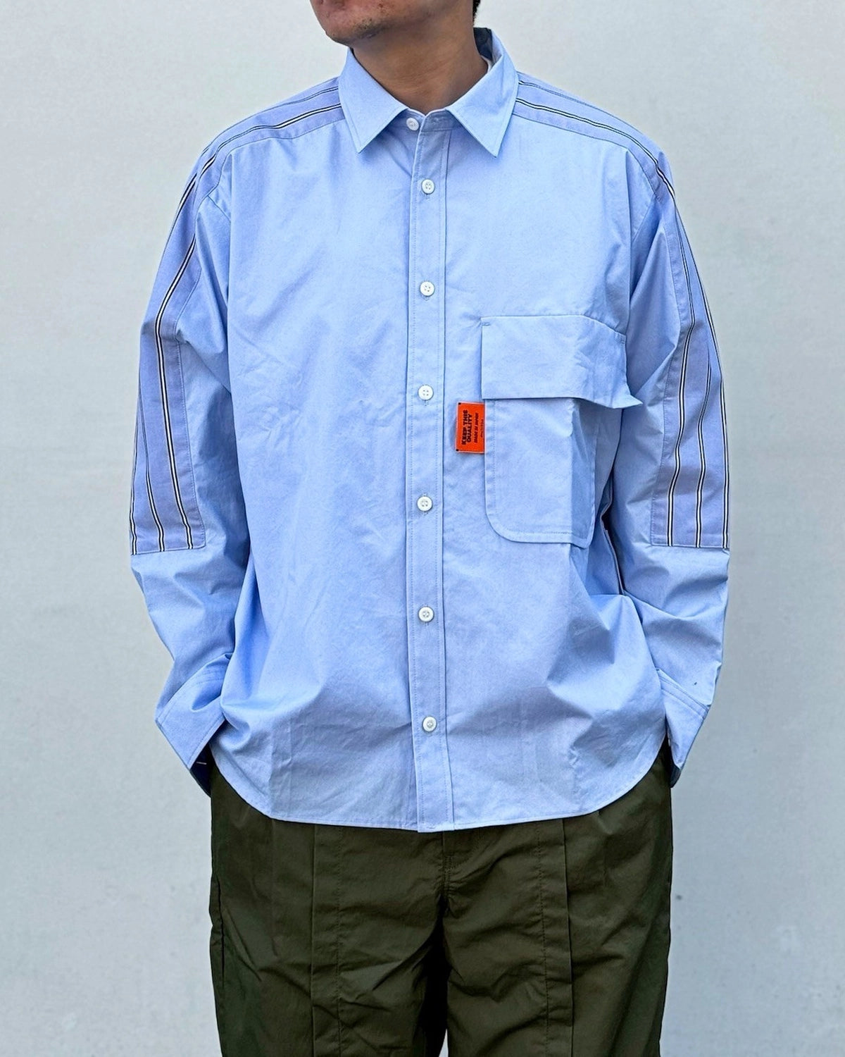 ALWAYS OUT OF STOCK / COMBINATION STRIPE L/S SHIRT (HA-026105210)