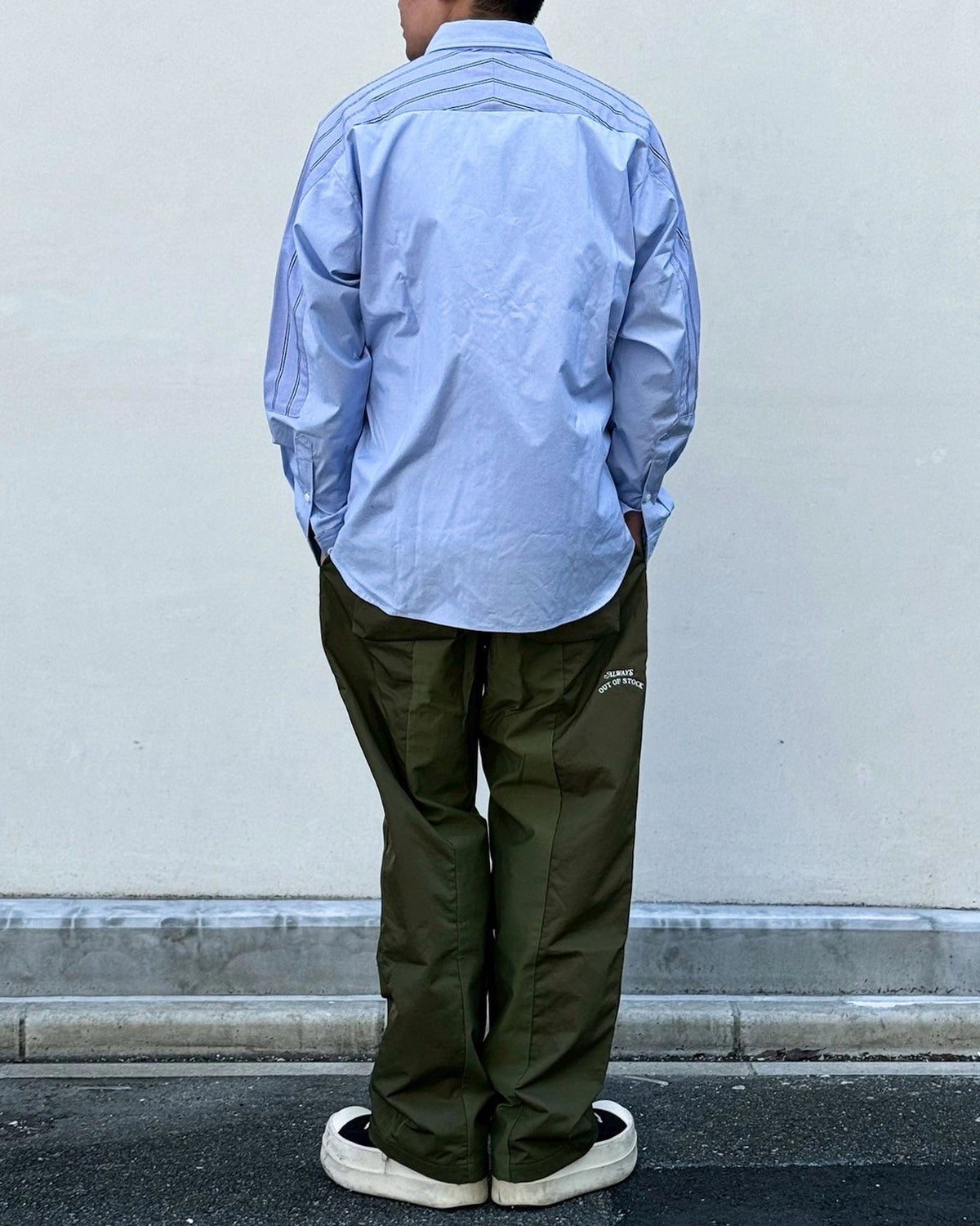ALWAYS OUT OF STOCK / COMBINATION STRIPE L/S SHIRT (HA-026105210)