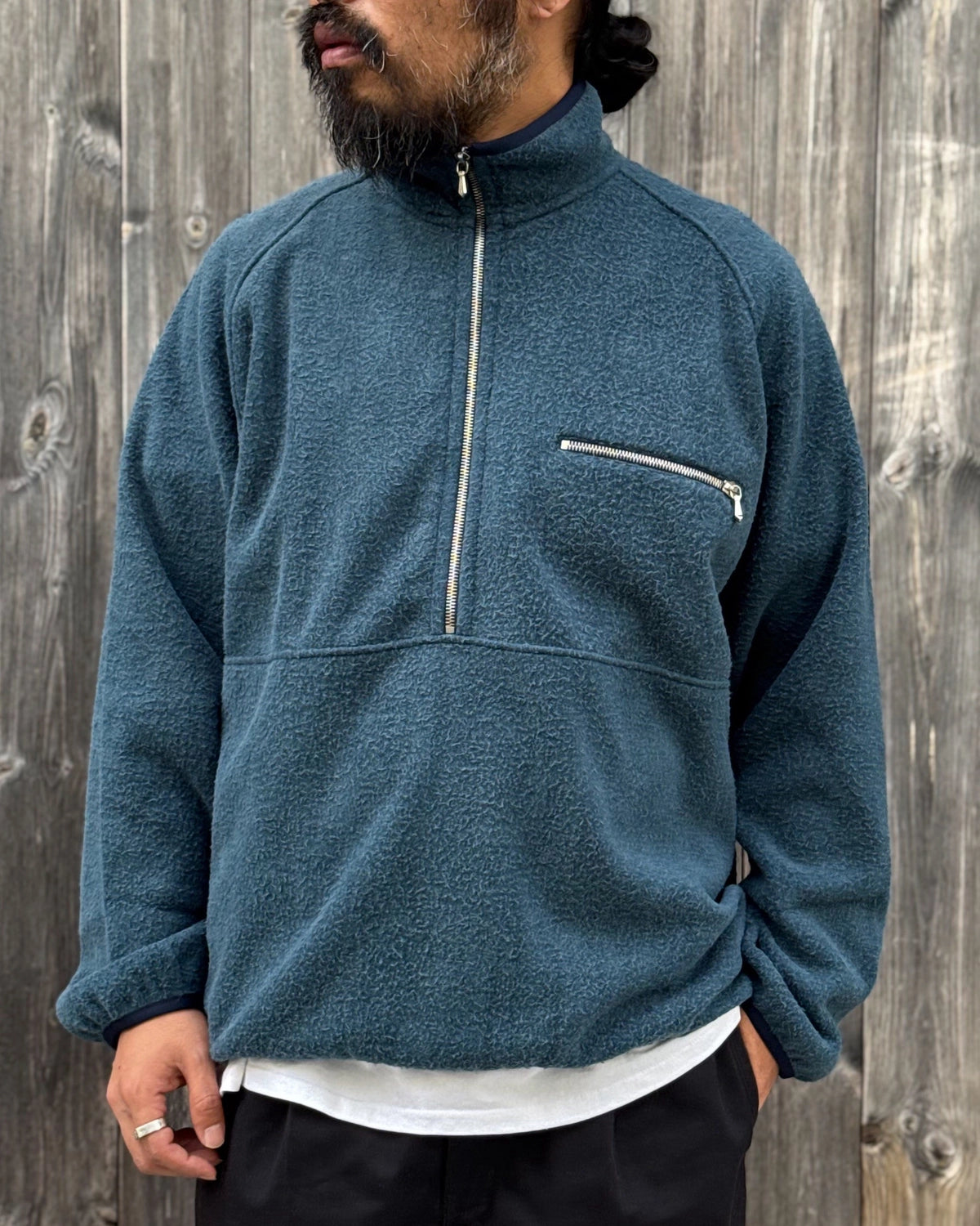 A.PRESSE / Vintage Silk Fleece Harf ZIP Jacket (26AAP-01-29)