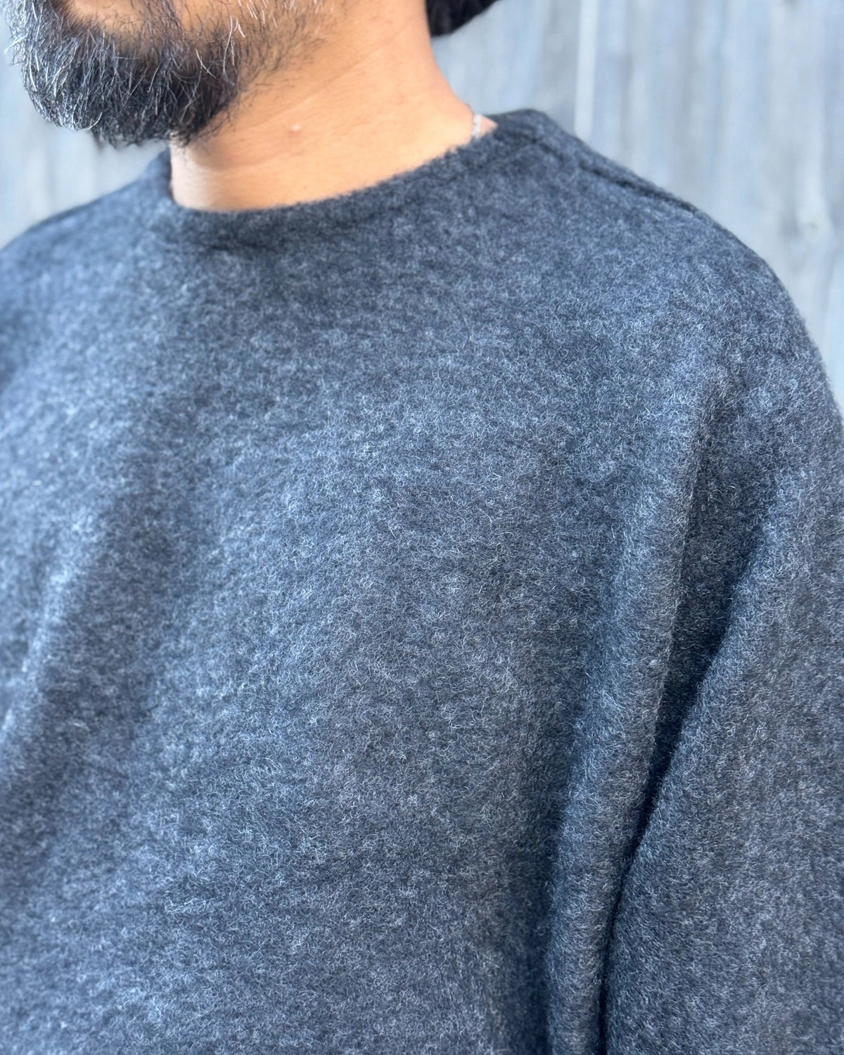 A.PRESSE / Brushed Cashmere Middle Gauge Pullover Sweater (26AAP-03-08)