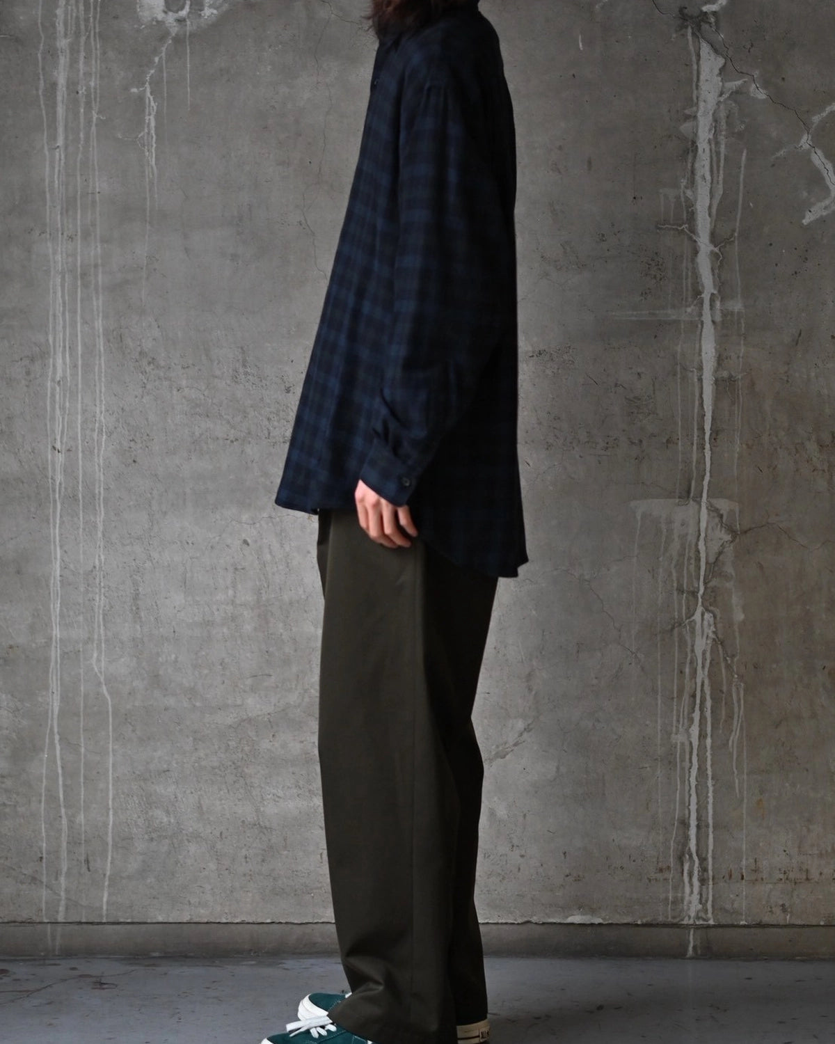 A.PRESSE / Wool Regular Collar Shirt (26AAP-02-21)