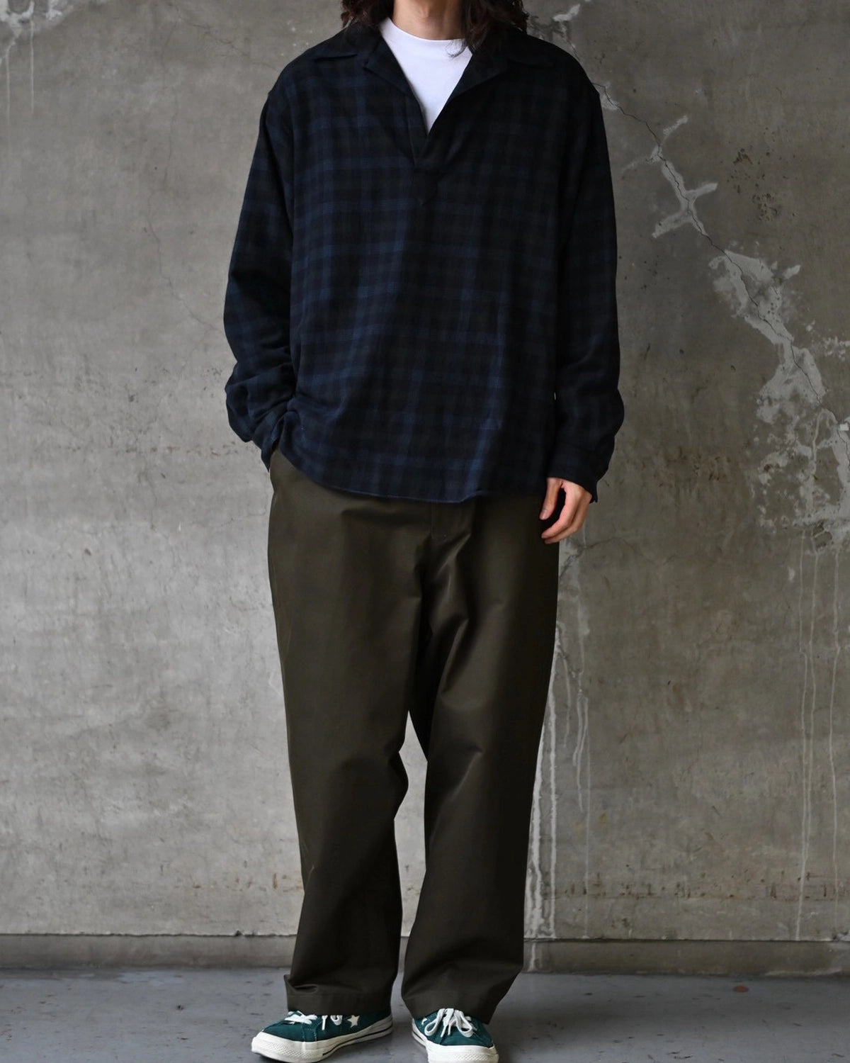 A.PRESSE / Wool Skipper Shirt (26AAP-02-20)