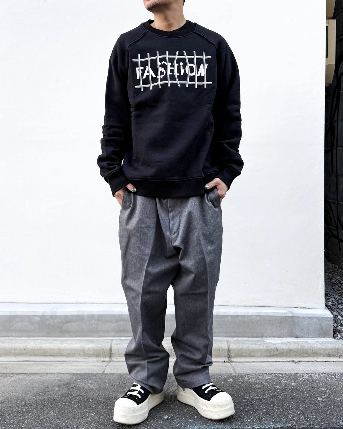 AKA SIX/SCRAP MOHAIR JUMPER