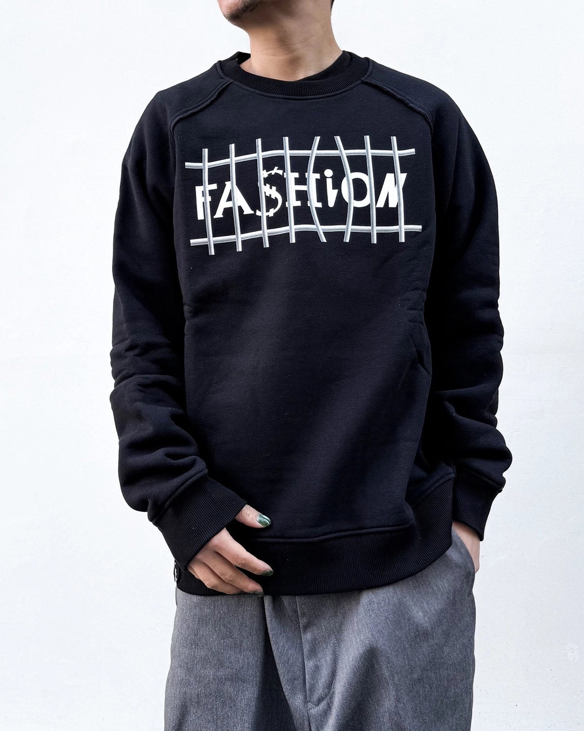 AKA SIX/SCRAP MOHAIR JUMPER