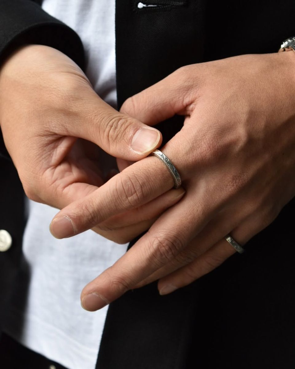 ANTIDOTE BUYERS CLUB / Engraved Flat Ring (RX-727-1)