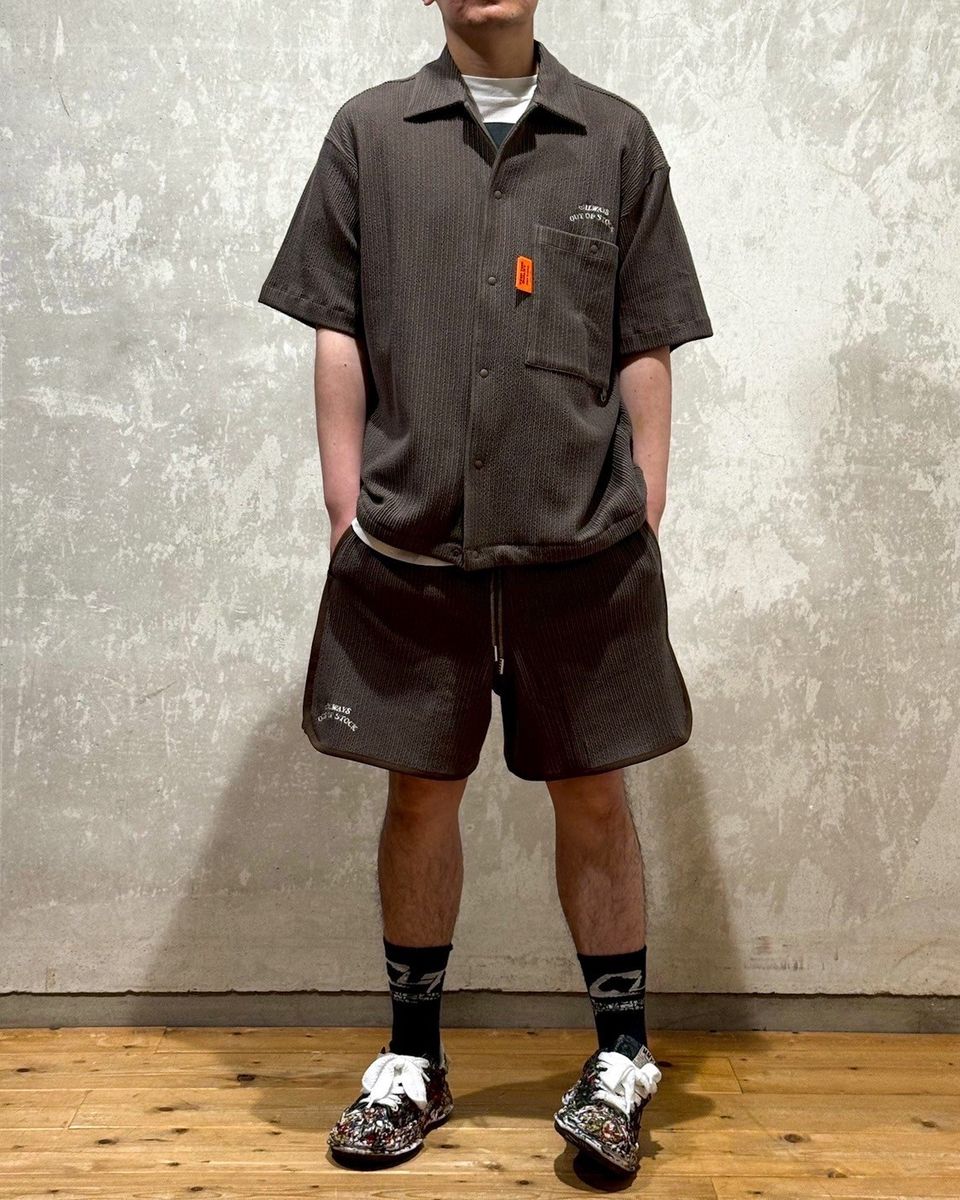 ALWAYS OUT OF STOCK / FRILL STRIPES S/S SHIRT (HA-025105120)