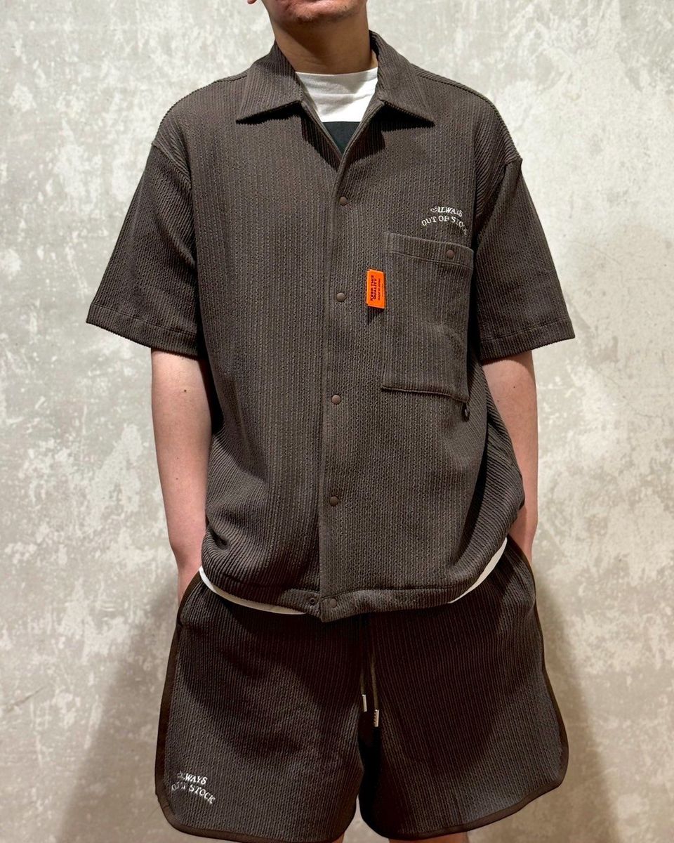 ALWAYS OUT OF STOCK / FRILL STRIPES S/S SHIRT (HA-025105120)
