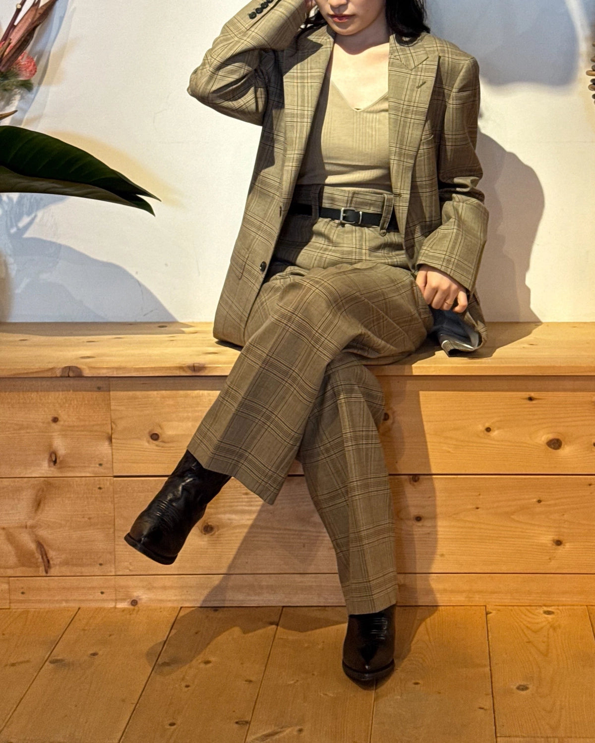 BOWTE / SUPER 130'S CHECK DRESS TROUSERS (262-04-0003)