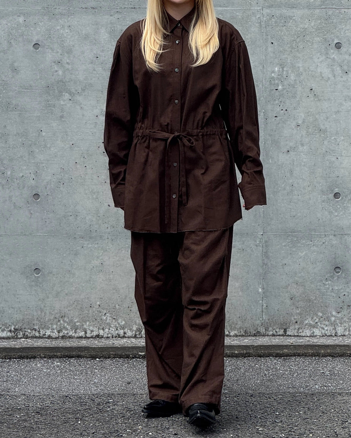 PHEENY / Cotton Tencel Check Snow Pants (PA26-PT03)
