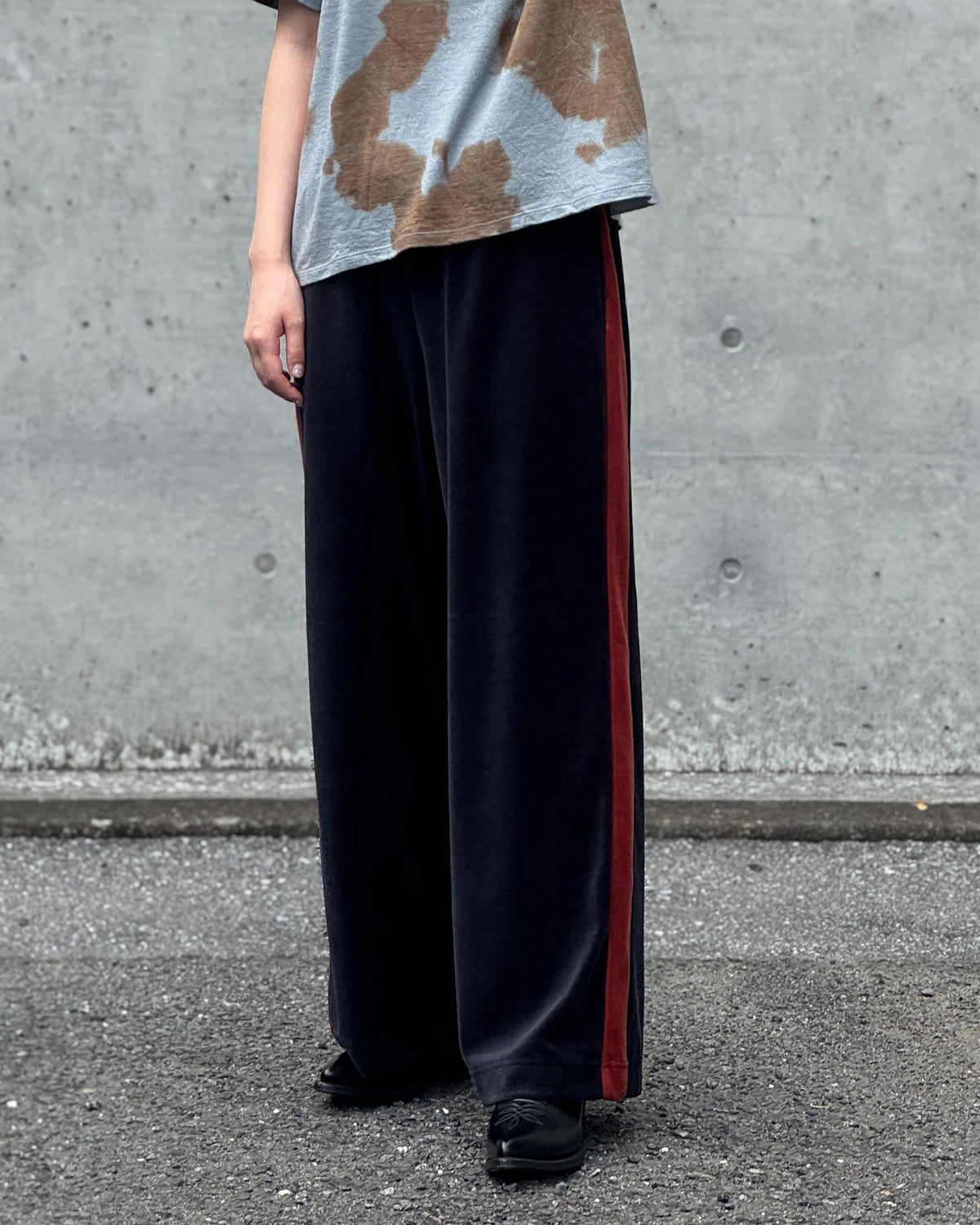 PHEENY / Cotton Velour Side Stripe Pants (PA26-CS09)